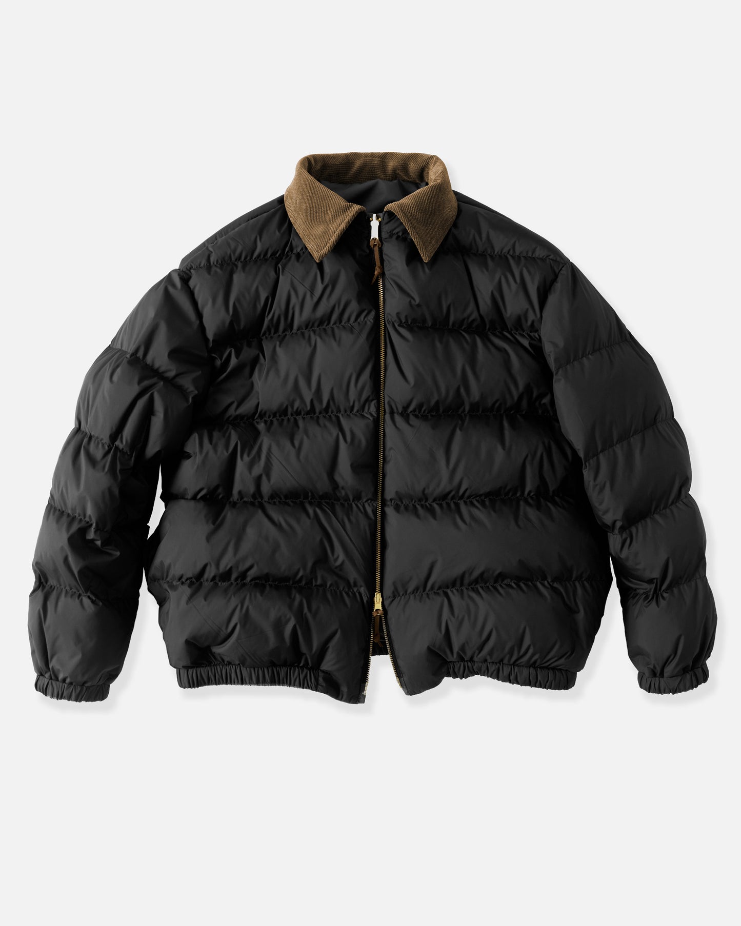 Reversible Down Jacket with Velvet Collar