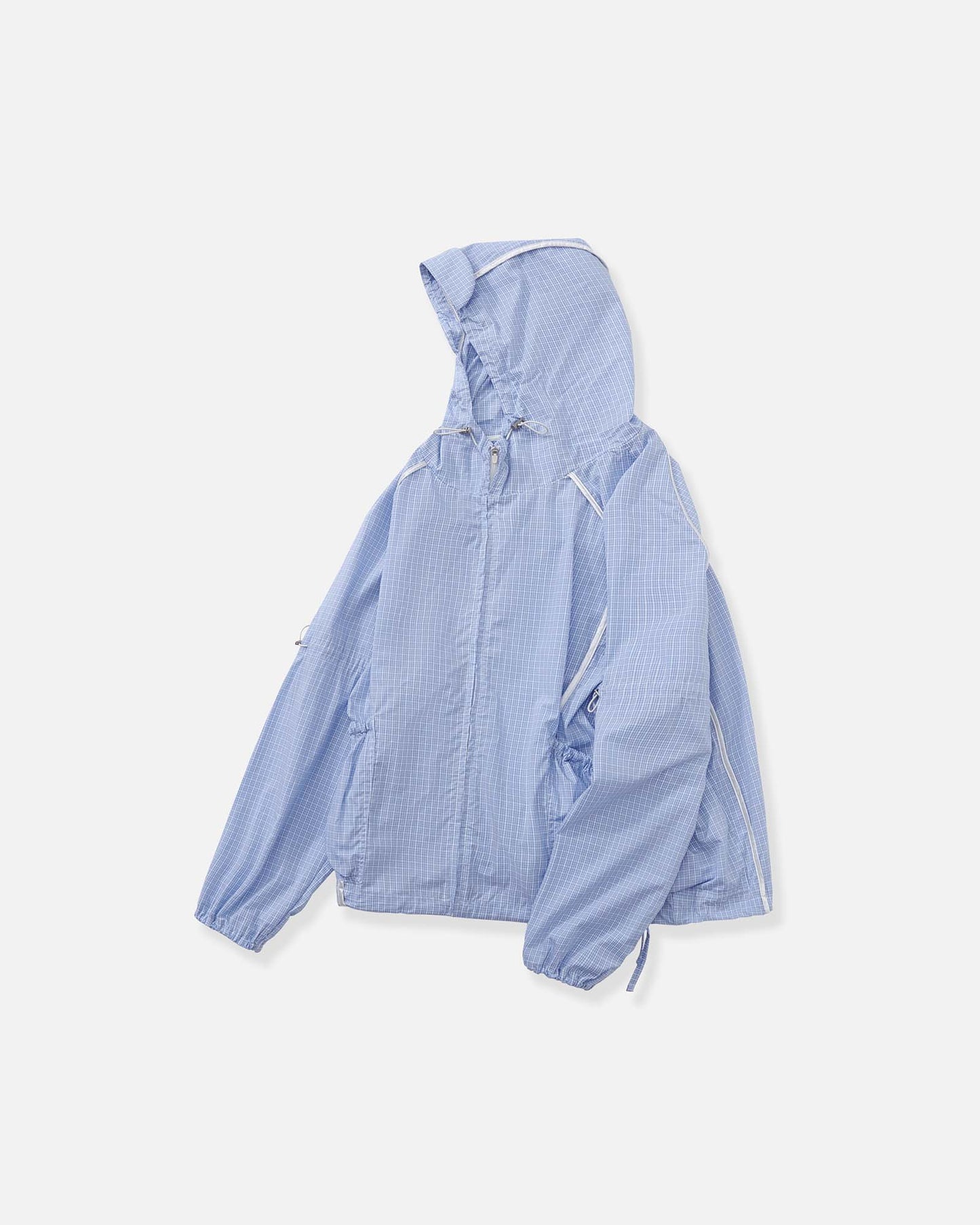 Bow Details Checked Shirt Jacket