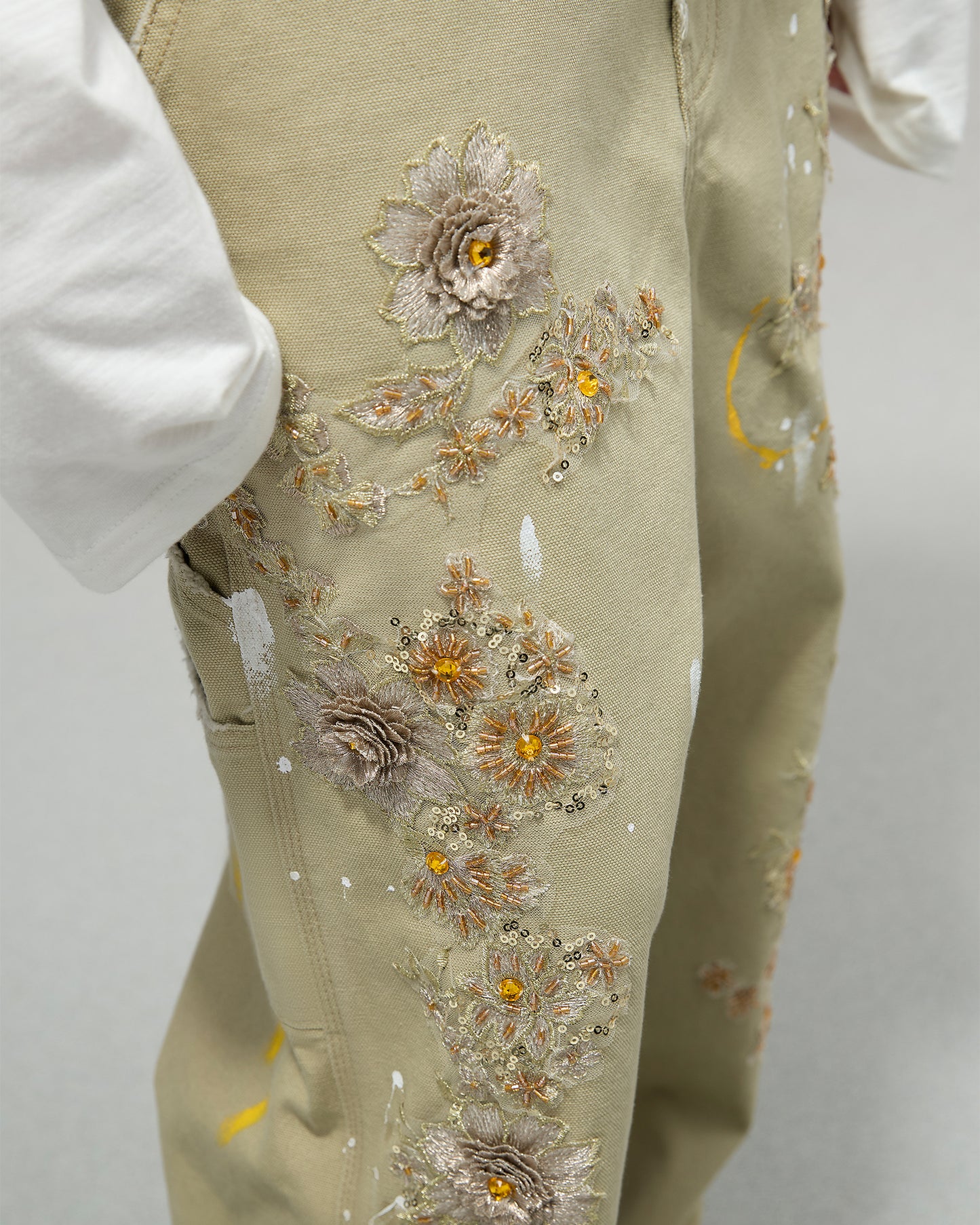 Embellished Carpenter Pants