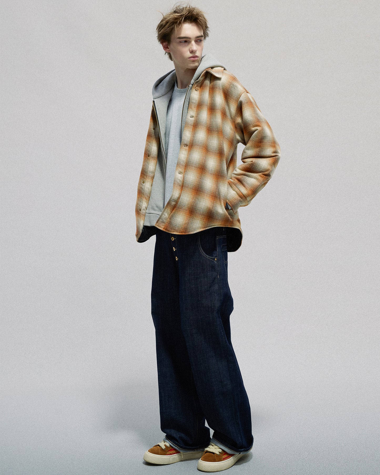 Layered Hooded jacket