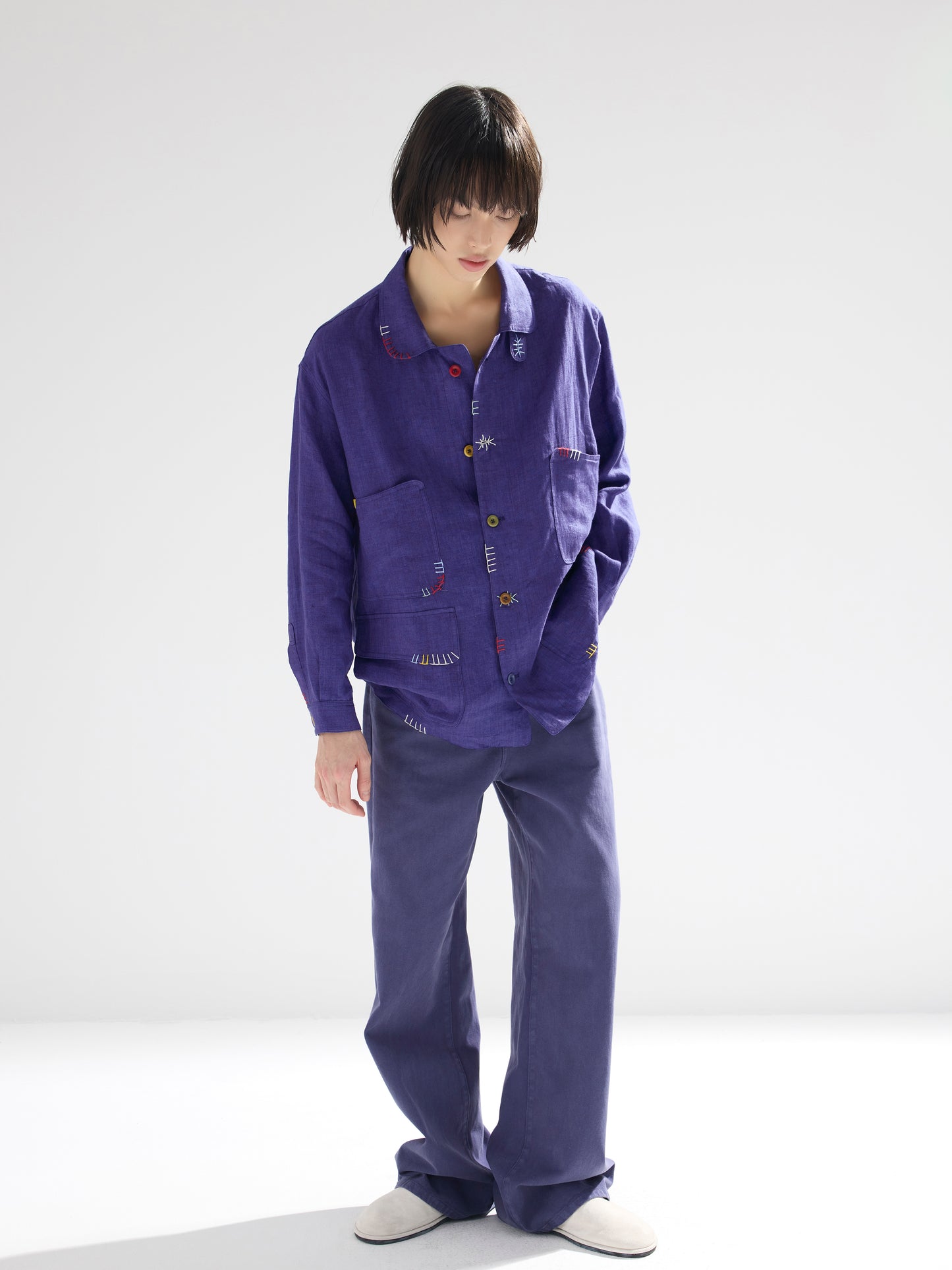 Hand Embroidered Frank Shirt Jackets