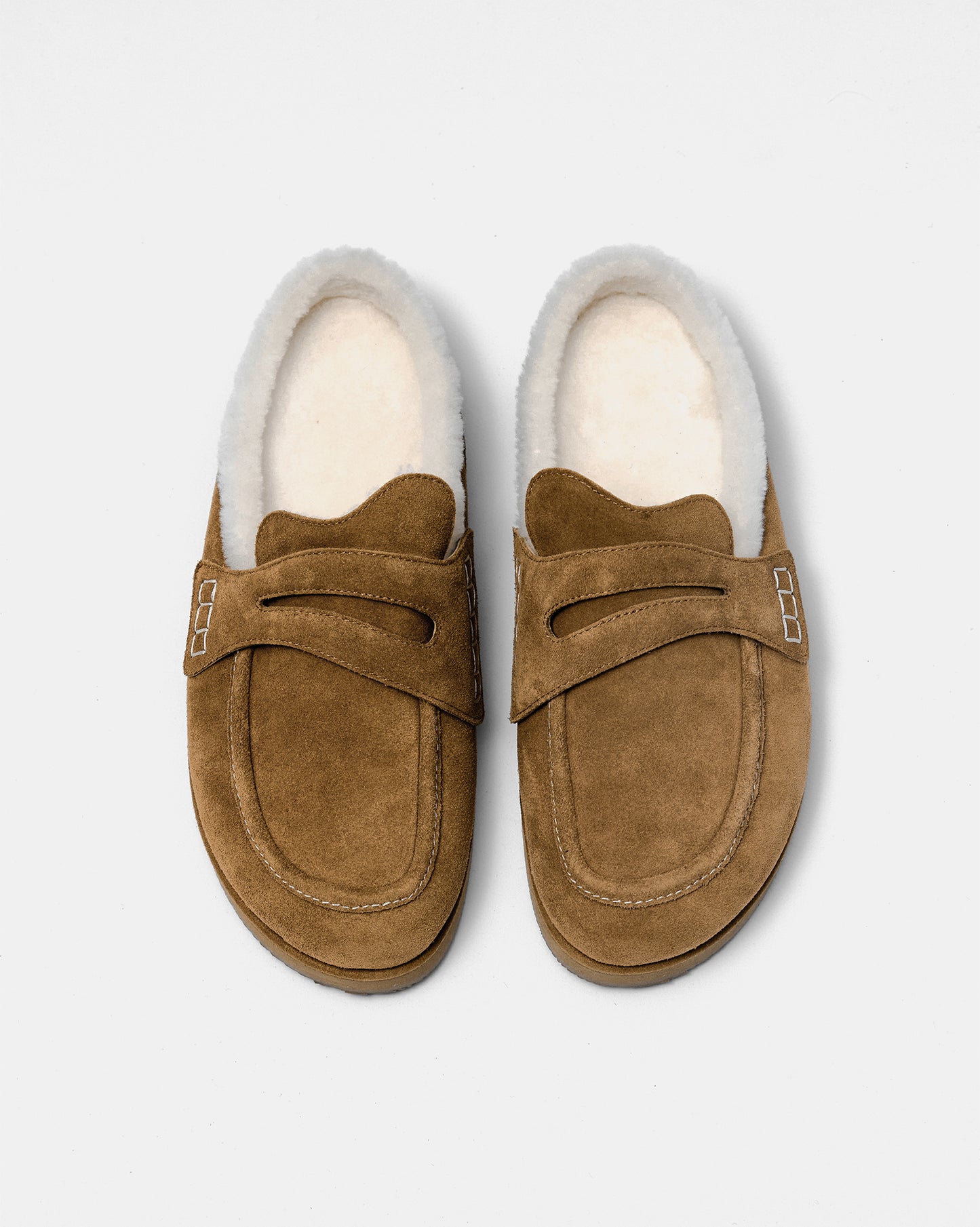 Shearling Slide Loafers