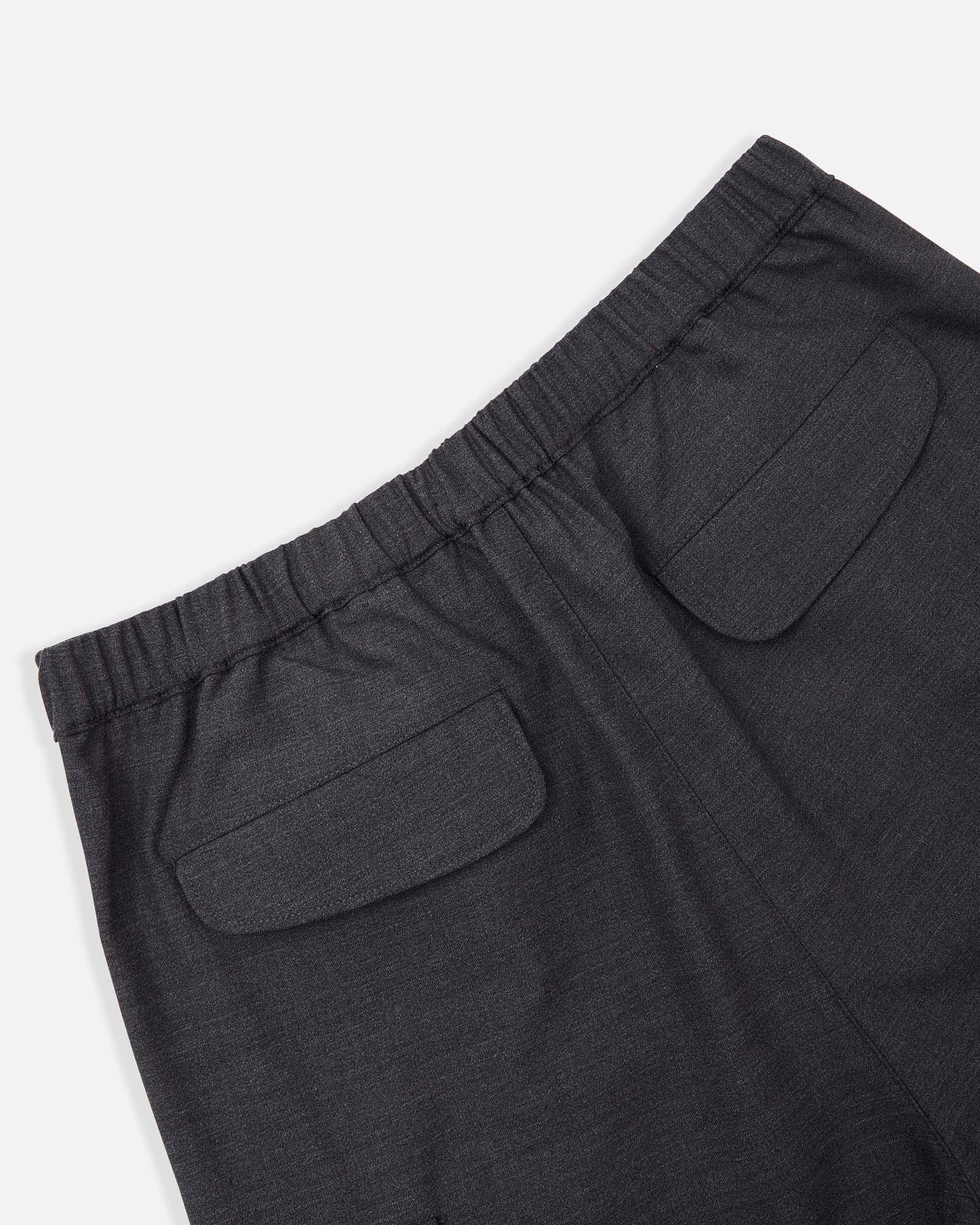 Multiple Flap Pocket Shorts in Wool