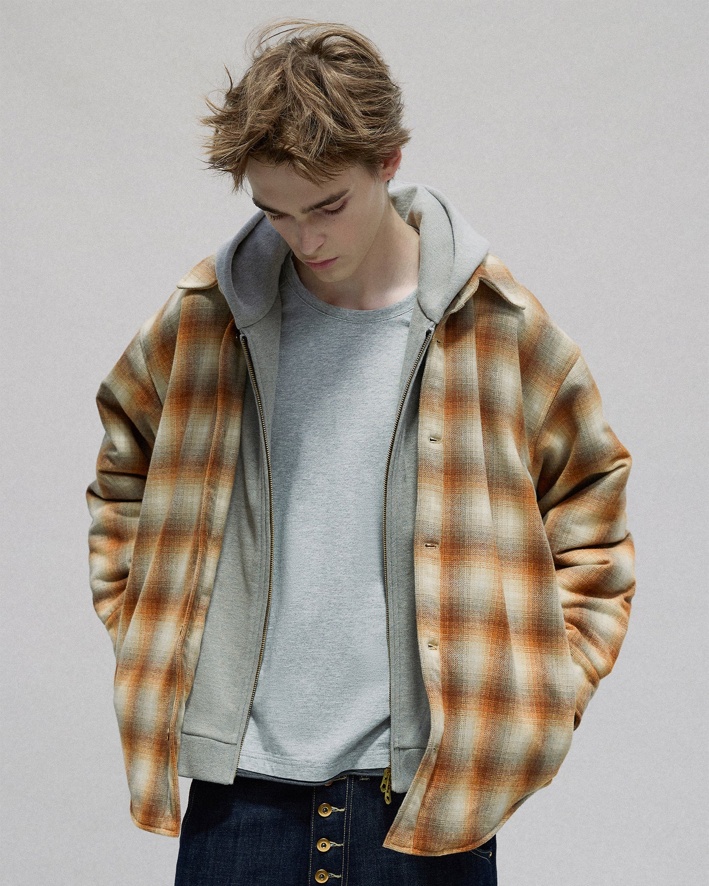 Layered Hooded jacket