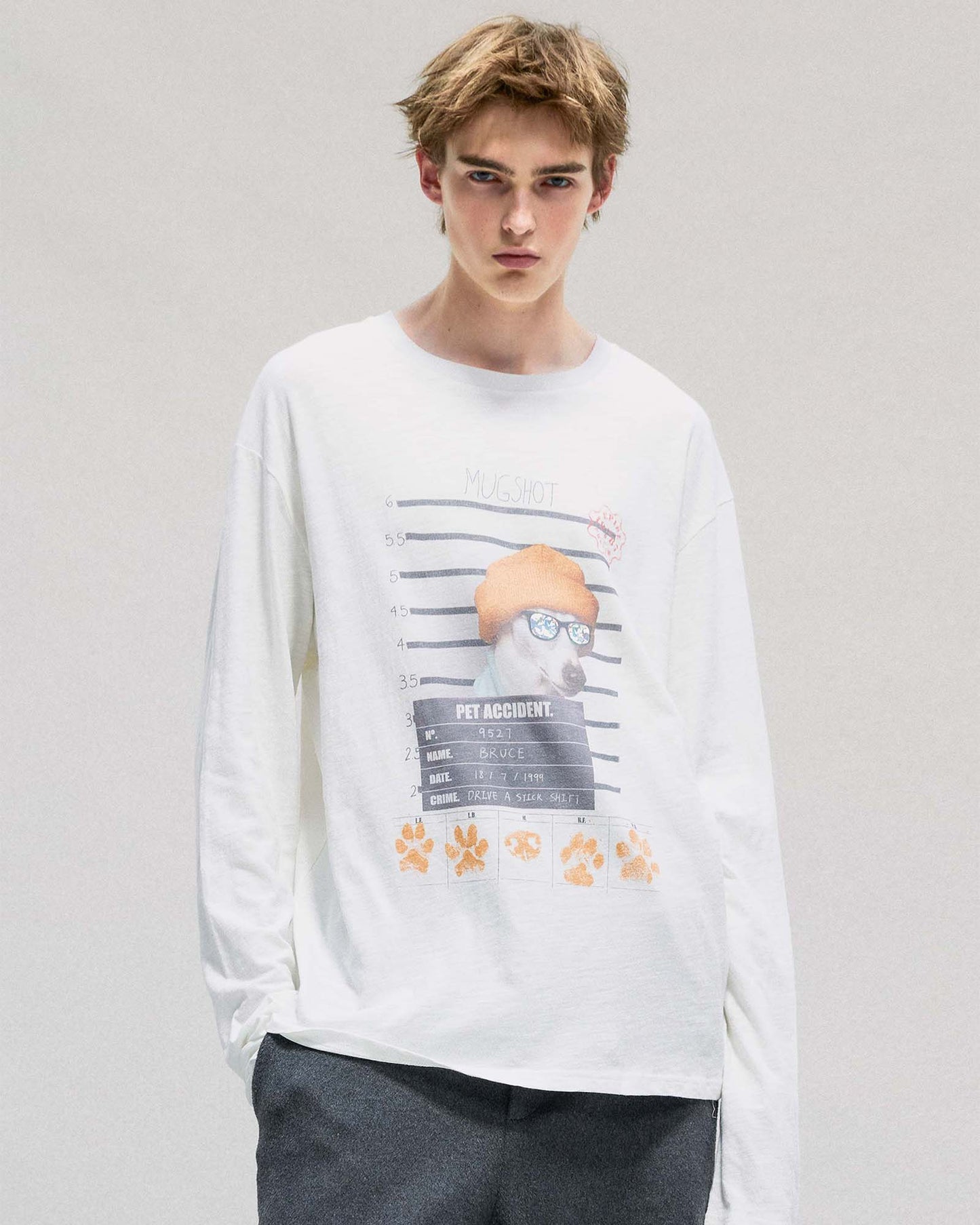 Bruce Mug Shot L/S T-shirt