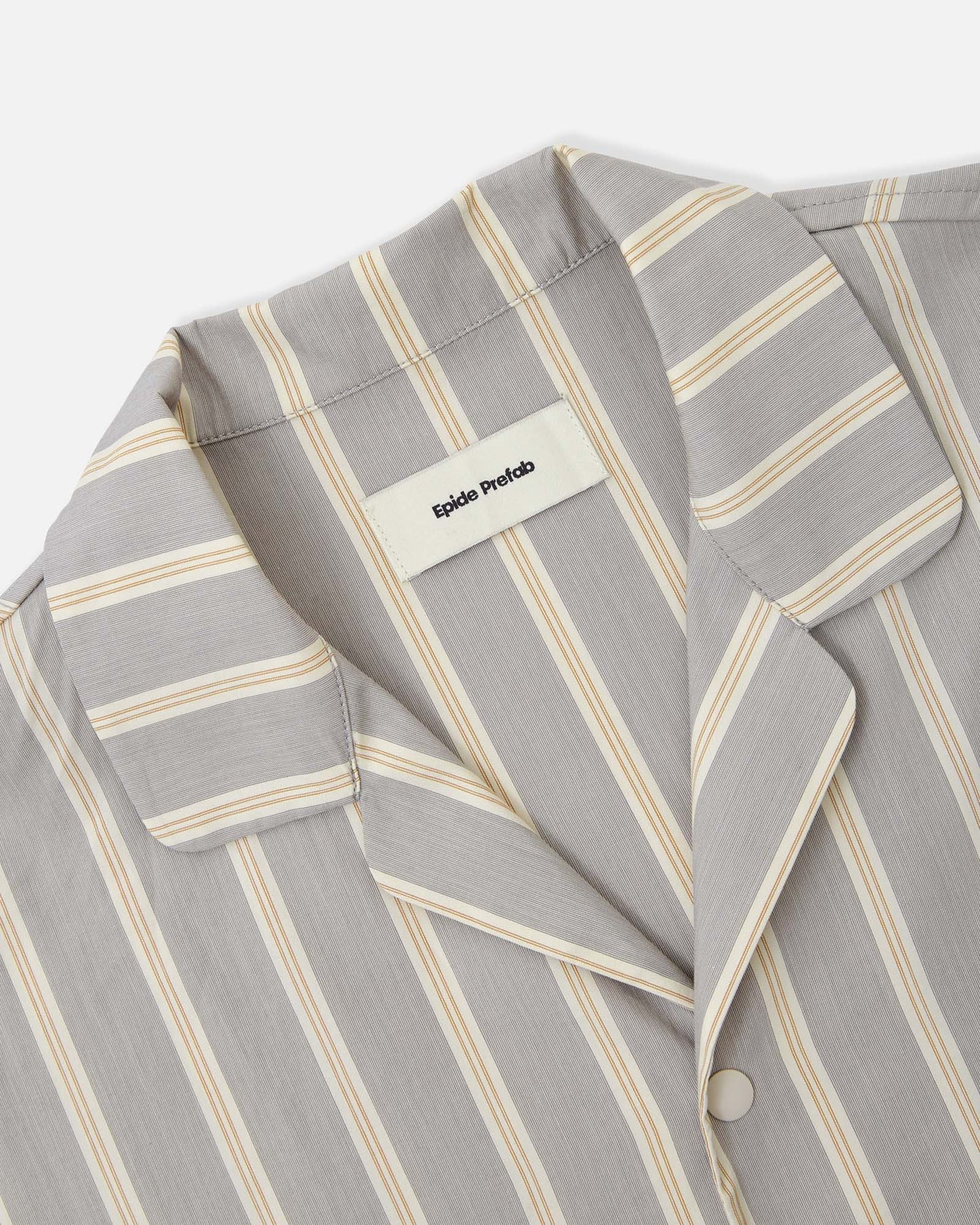 Pajama-style Striped Long Sleeve Shirt