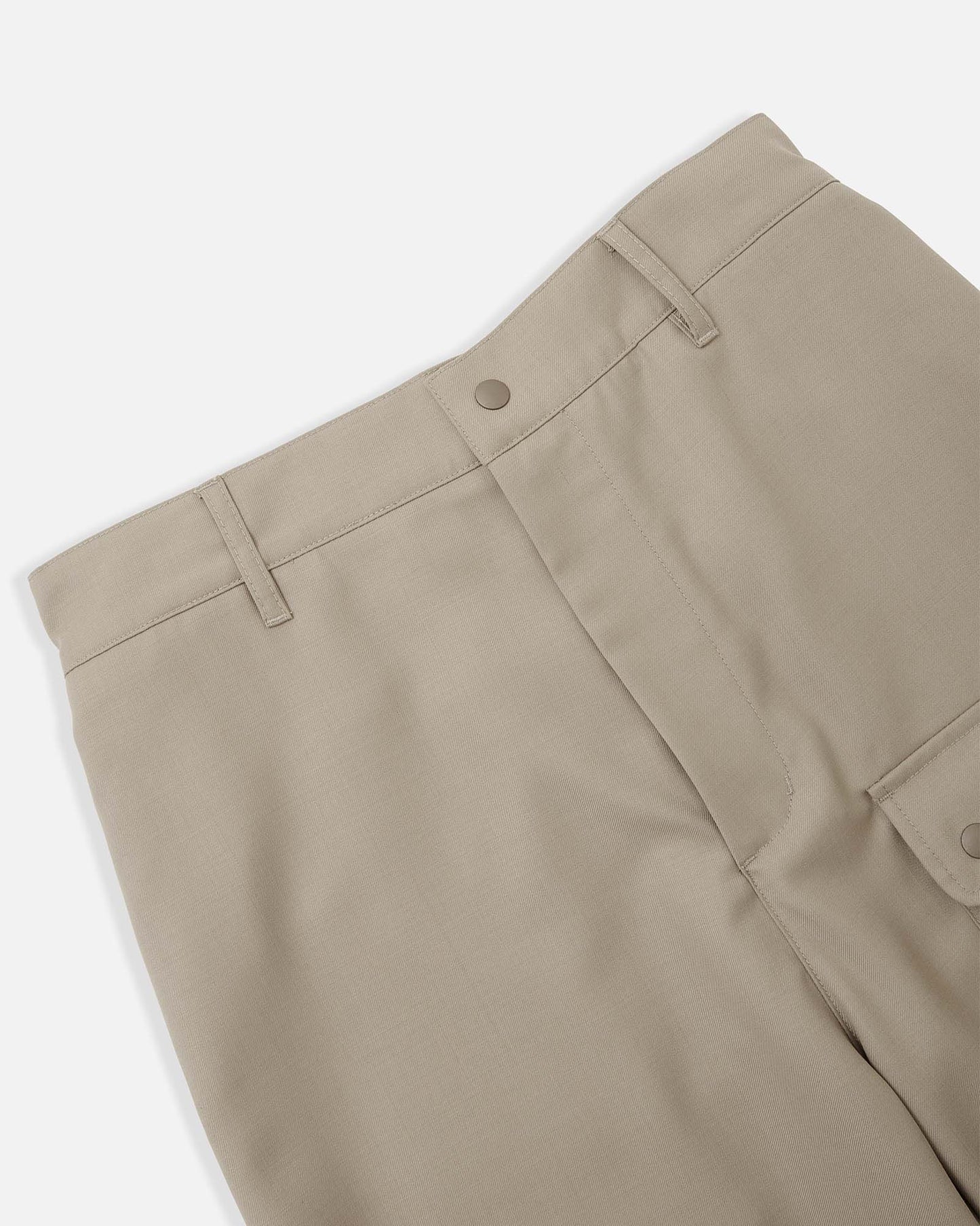 Cargo Pocket Wide Easy Pants in Wool