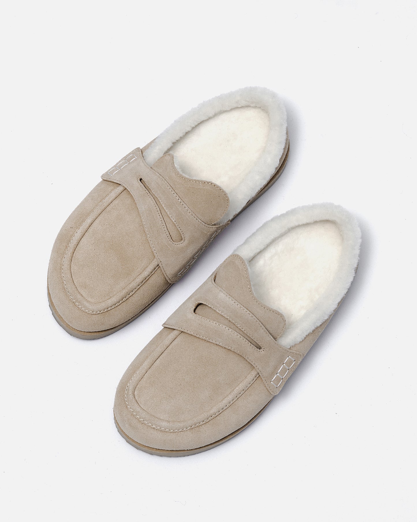 Shearling Slide Loafers