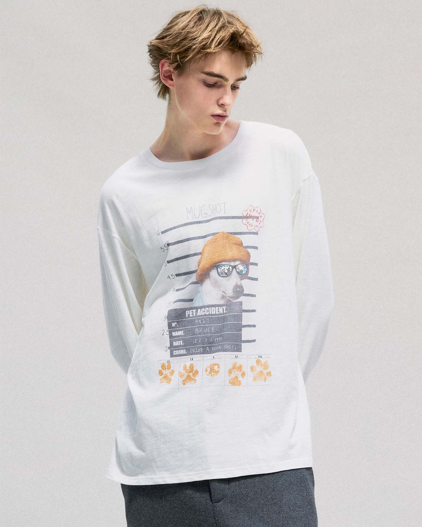 Bruce Mug Shot L/S T-shirt