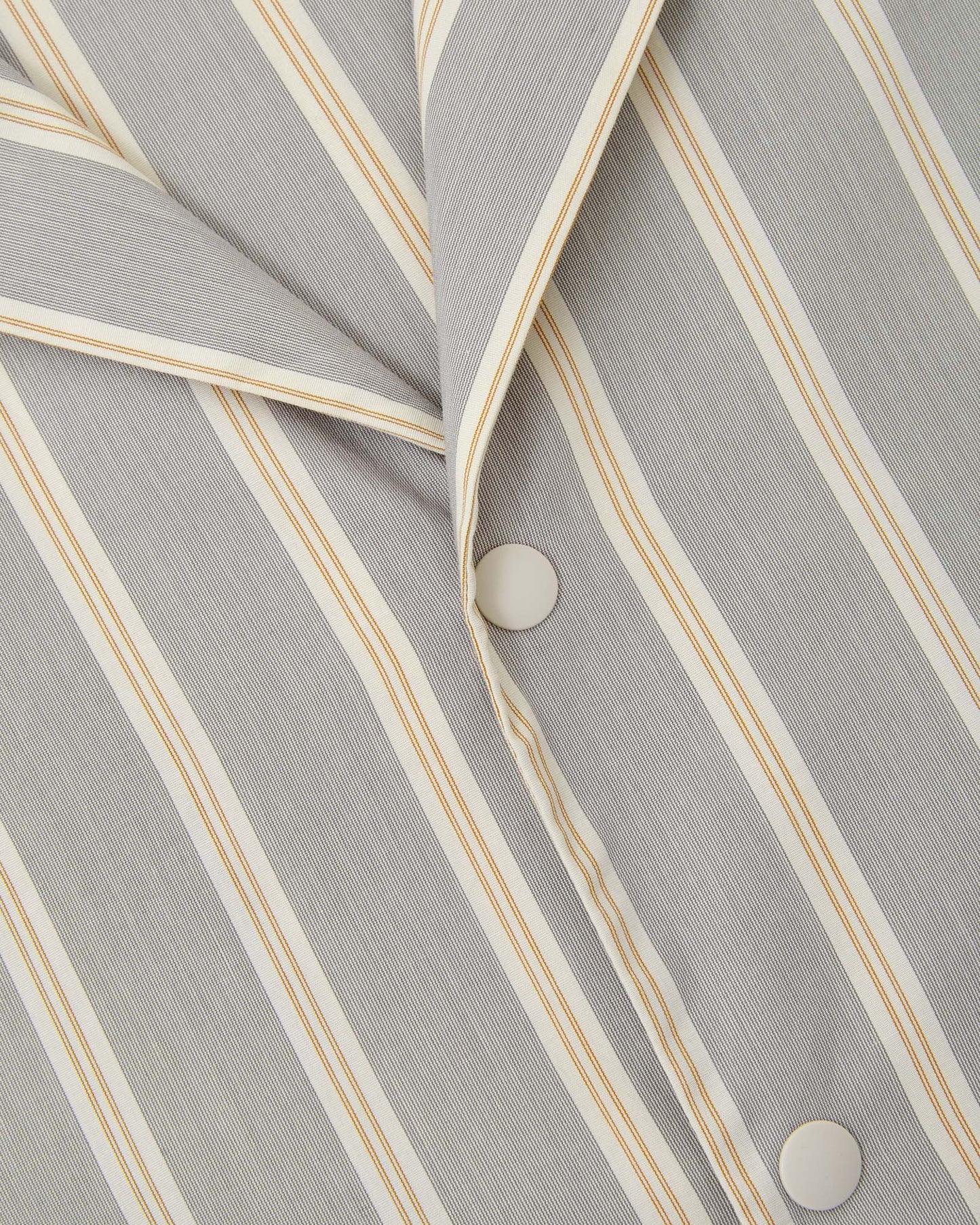 Pajama-style Striped Long Sleeve Shirt