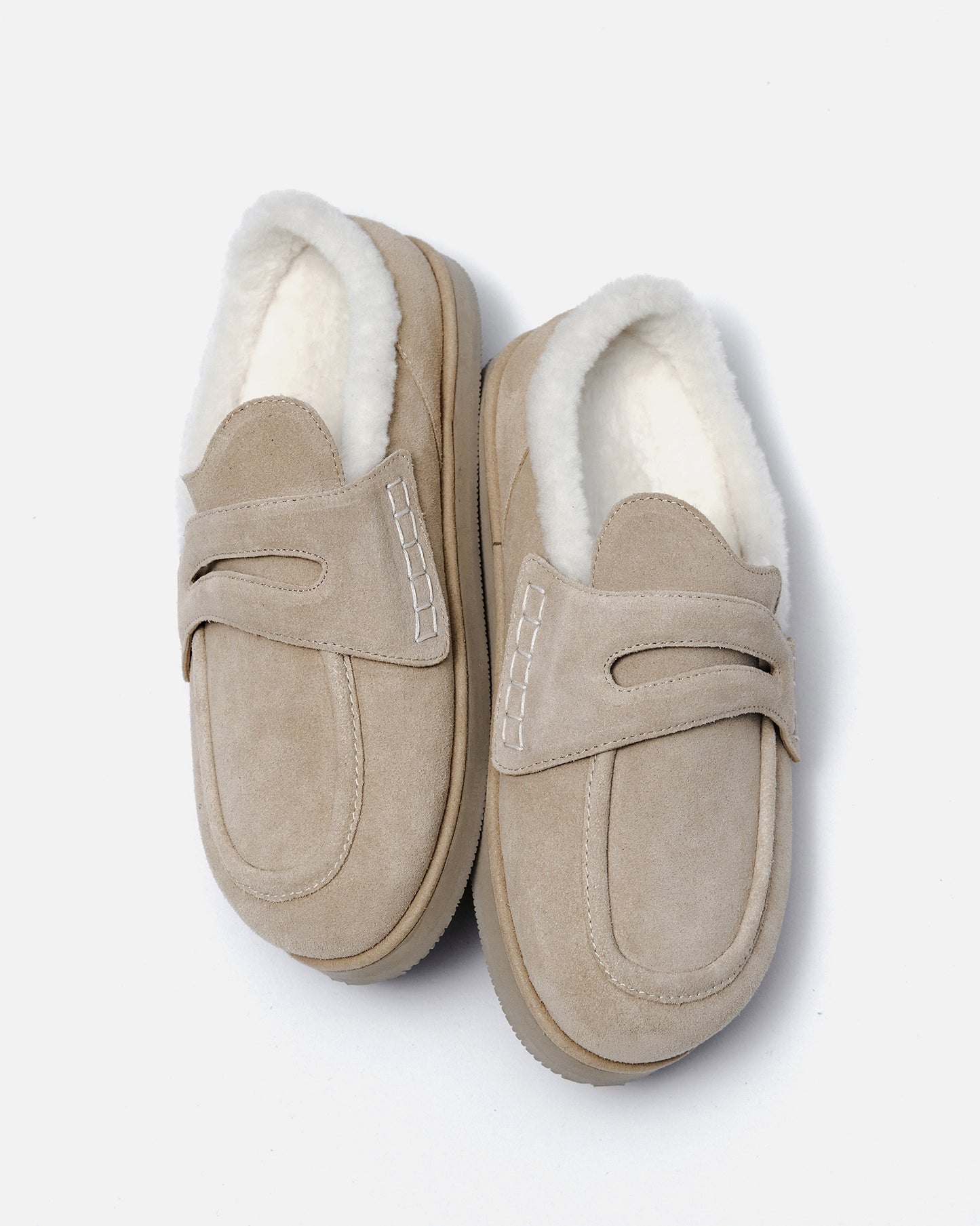 Shearling Slide Loafers