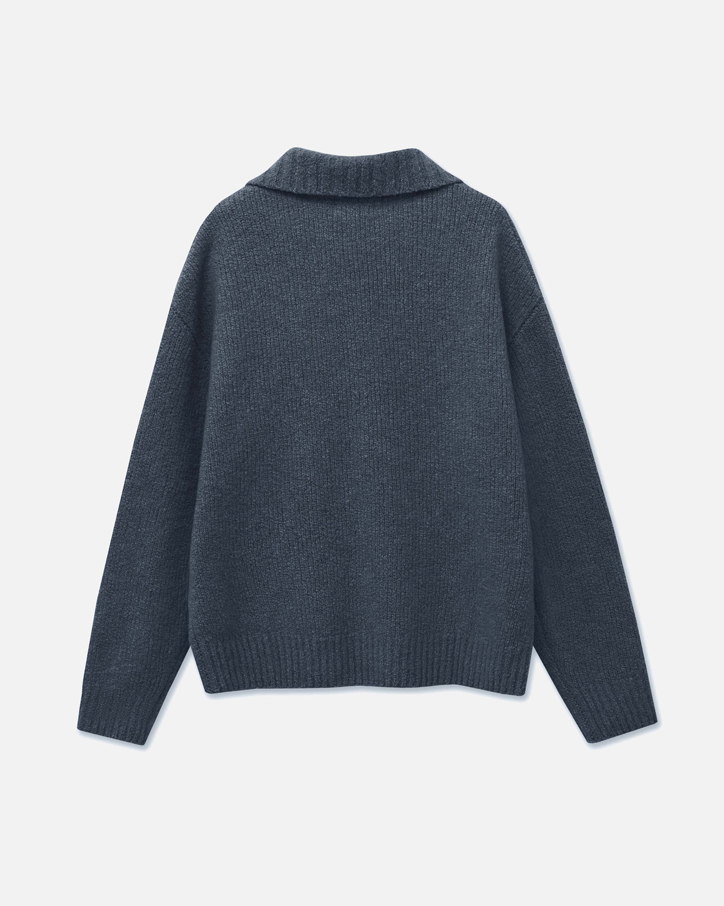 Buttoned Turtleneck Sweater