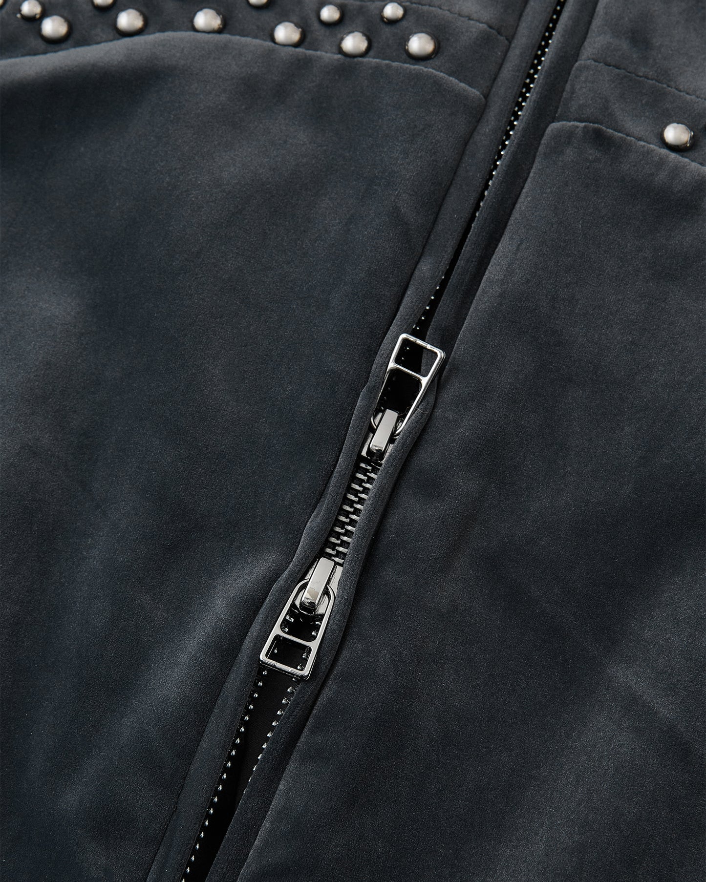 Studded Velvet Track Jacket