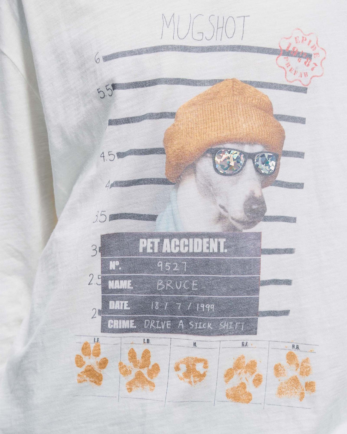 Bruce Mug Shot L/S T-shirt