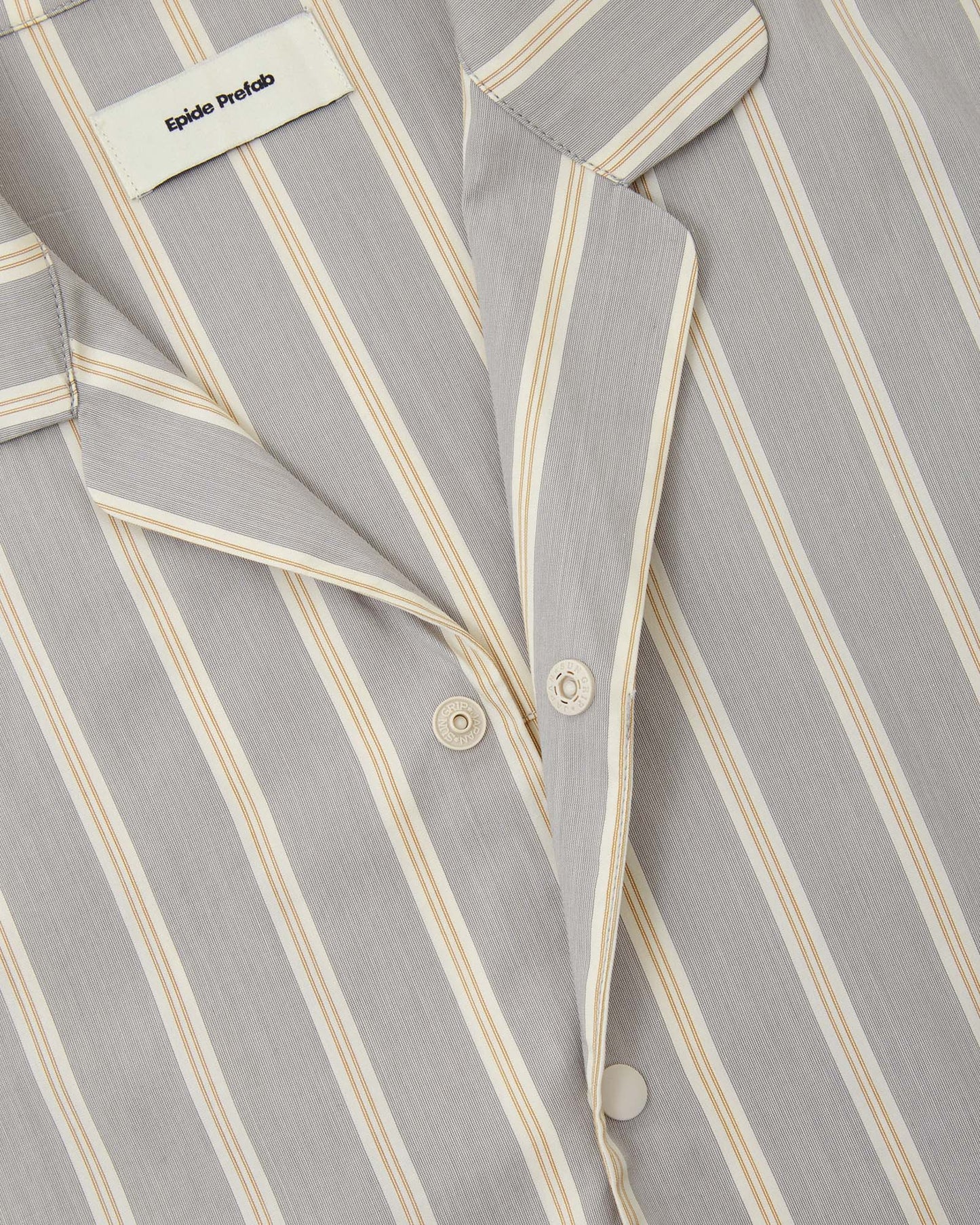 Pajama-style Striped Long Sleeve Shirt