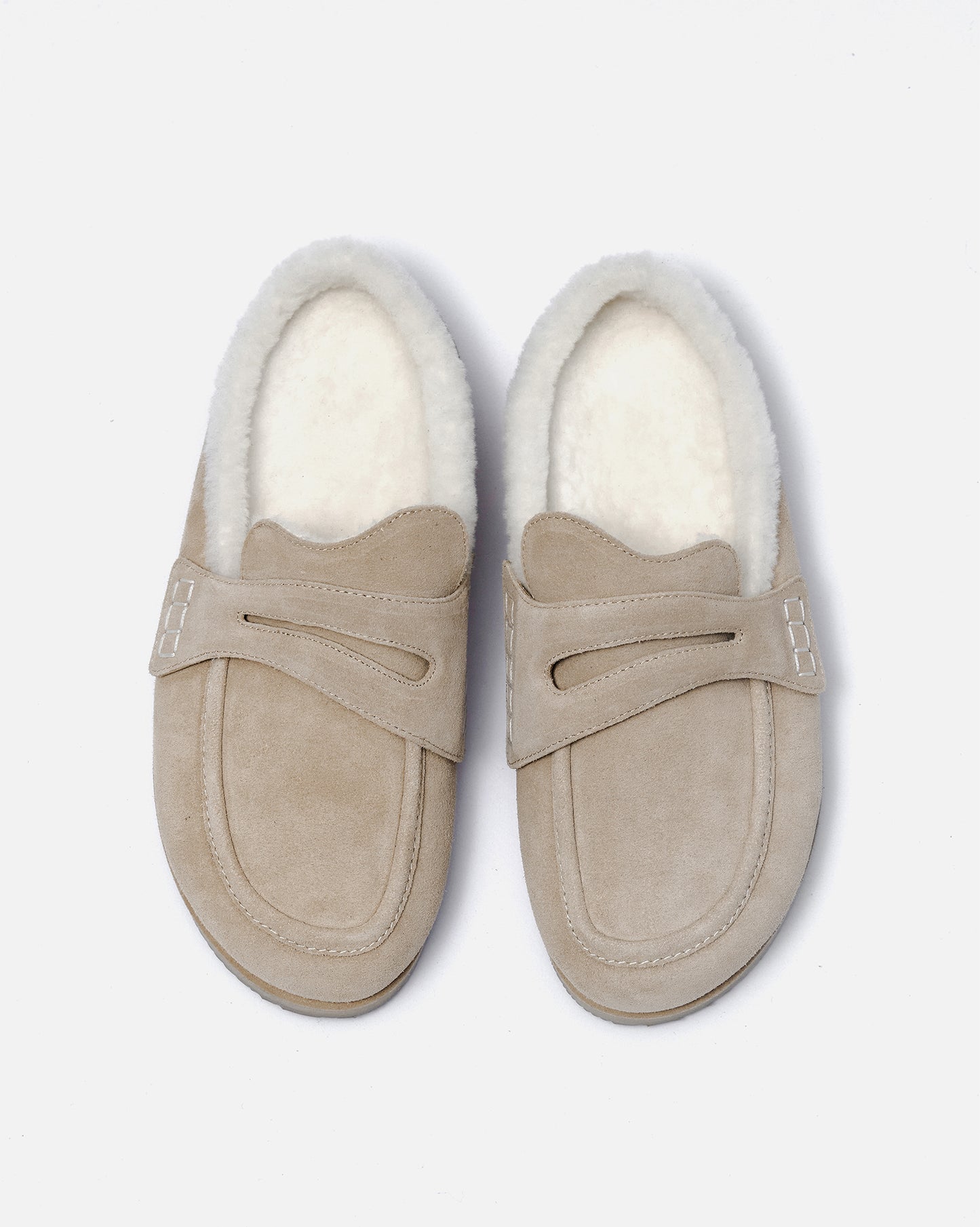 Shearling Slide Loafers