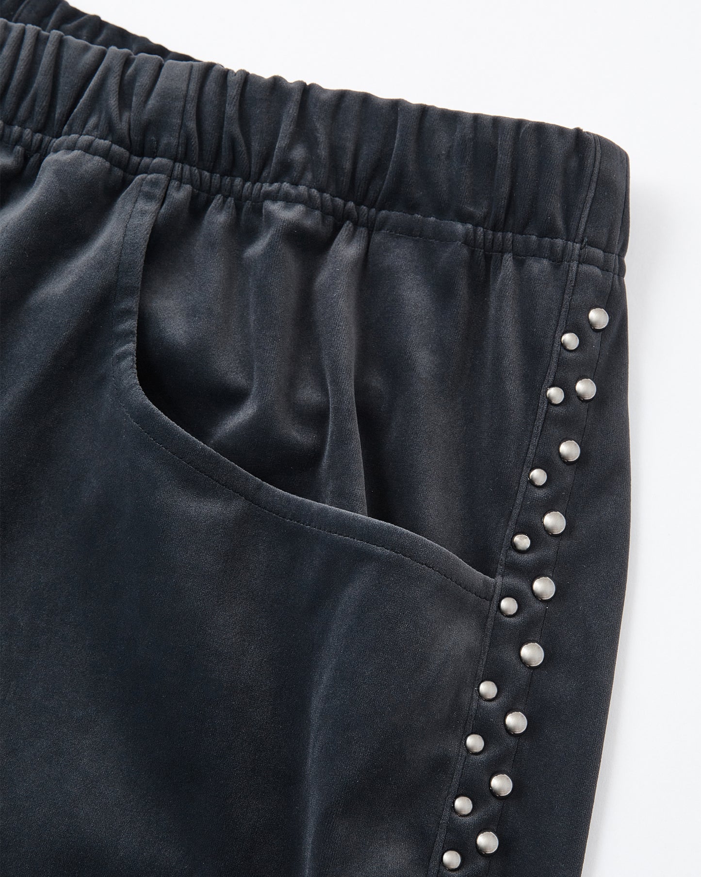 Studded Velvet Track Pants
