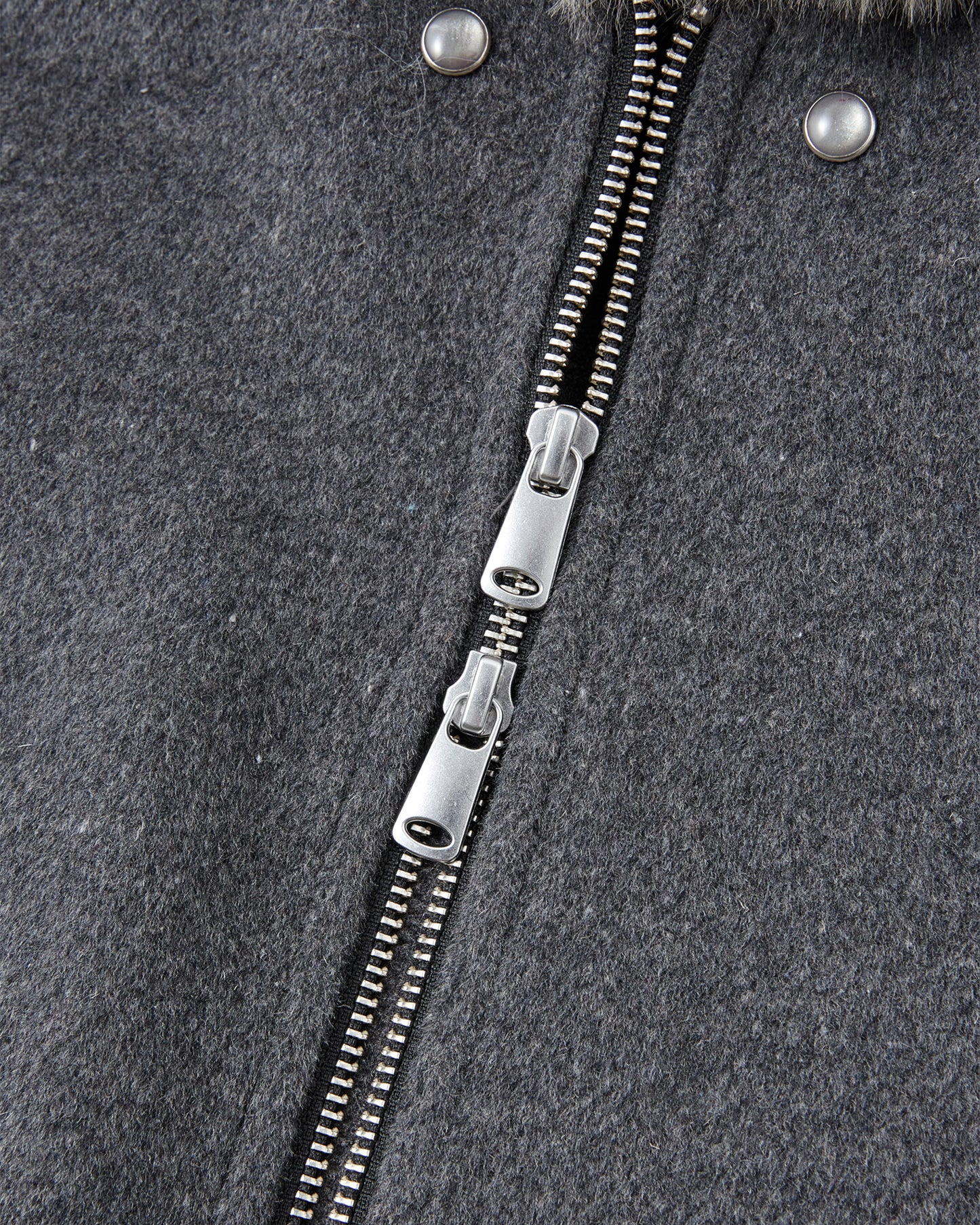 Eco Fur and Wool HoodedJacket