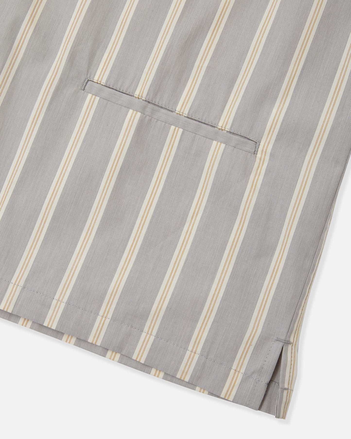 Pajama-style Striped Long Sleeve Shirt