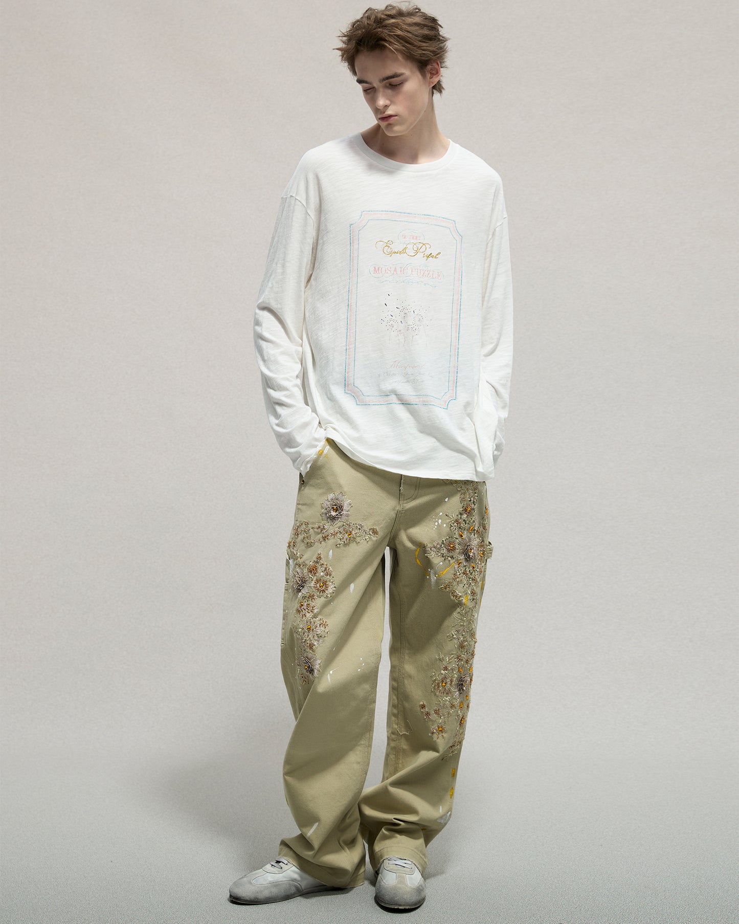 Embellished Carpenter Pants