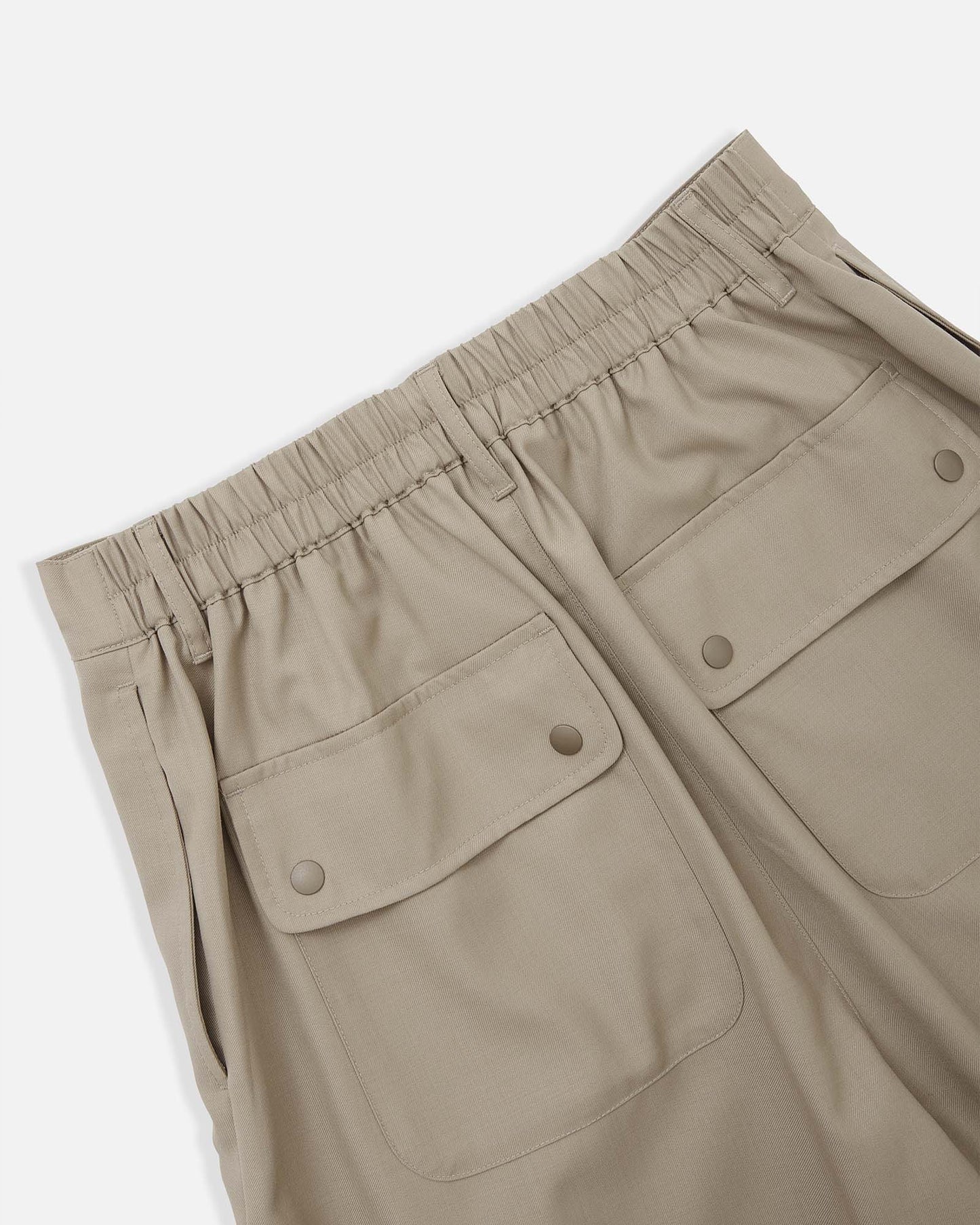 Cargo Pocket Wide Easy Pants in Wool