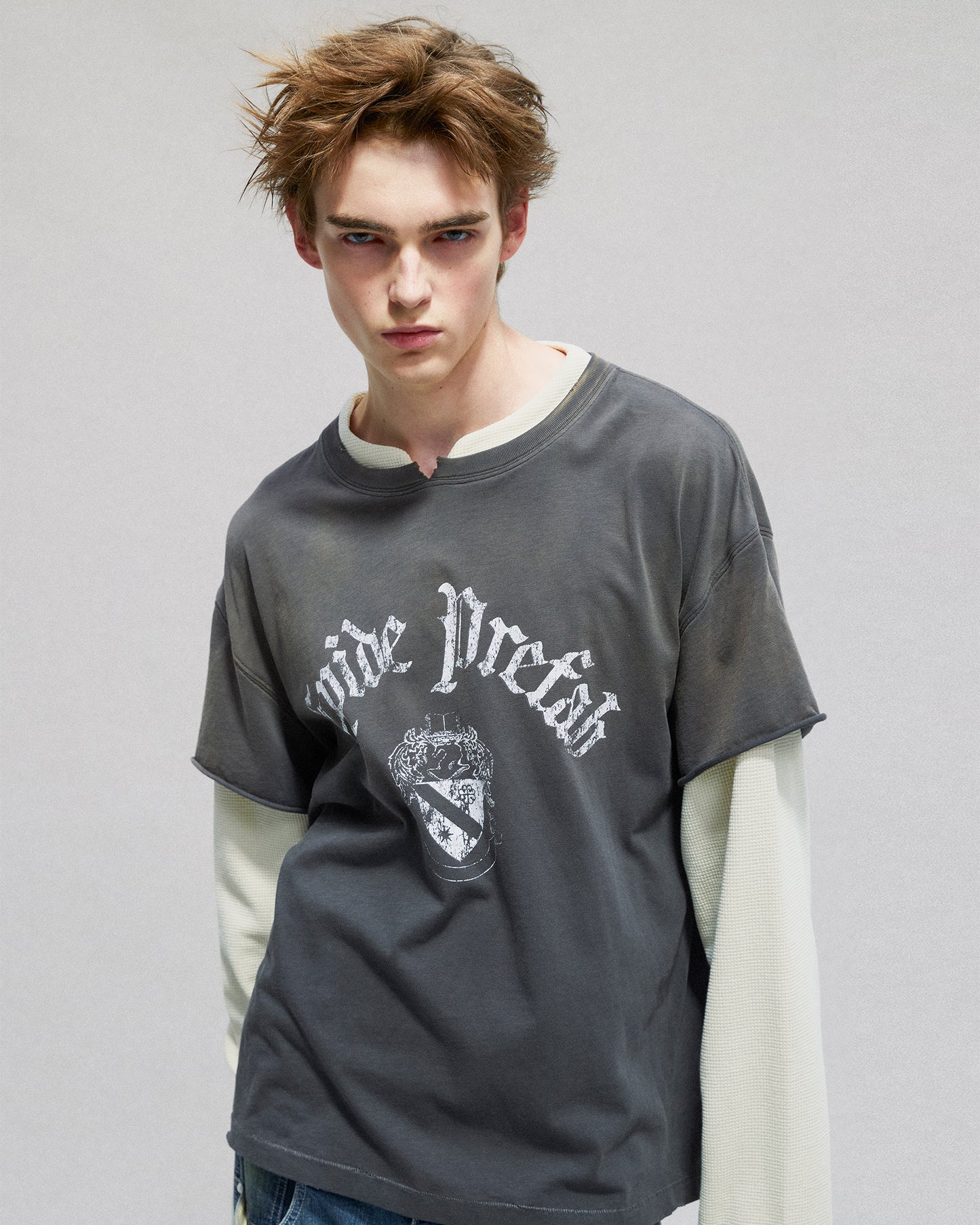 Layered Waffle LS T-shirt