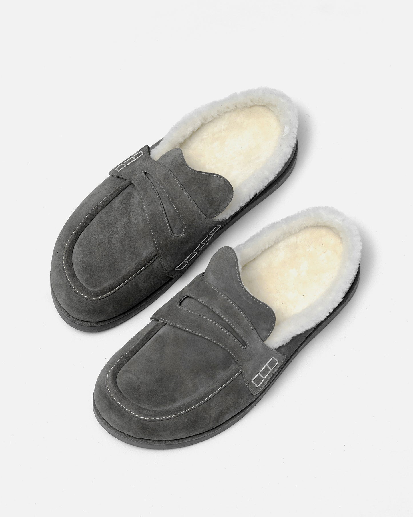 Shearling Slide Loafers