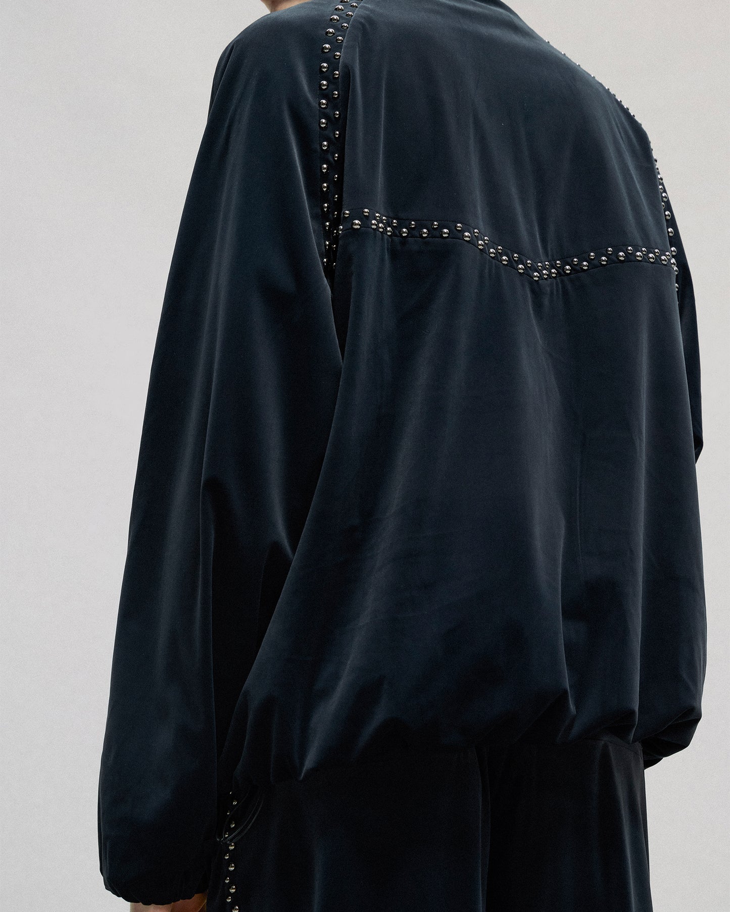 Studded Velvet Track Jacket