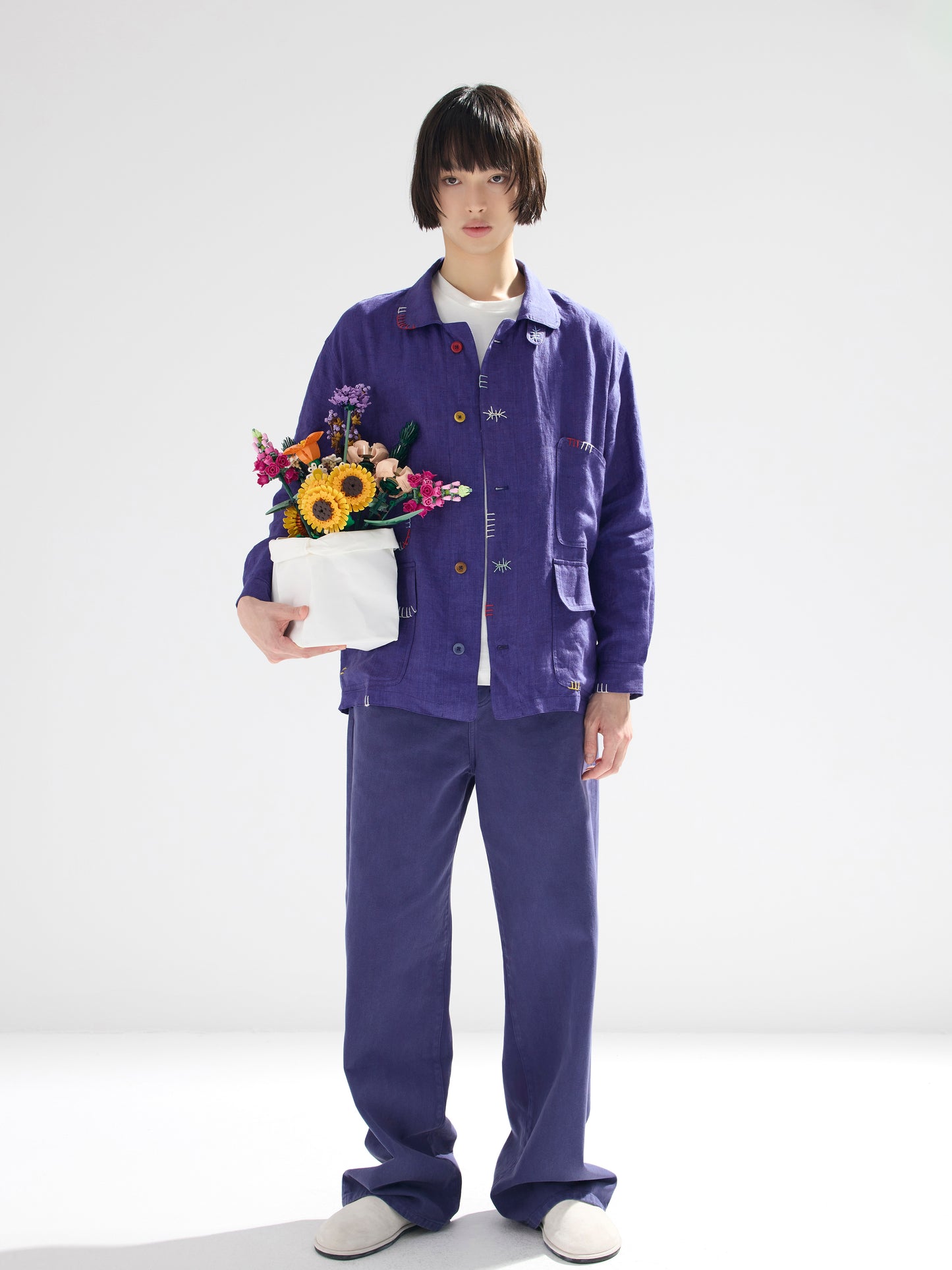 Leisure Pants in Dyed Cotton