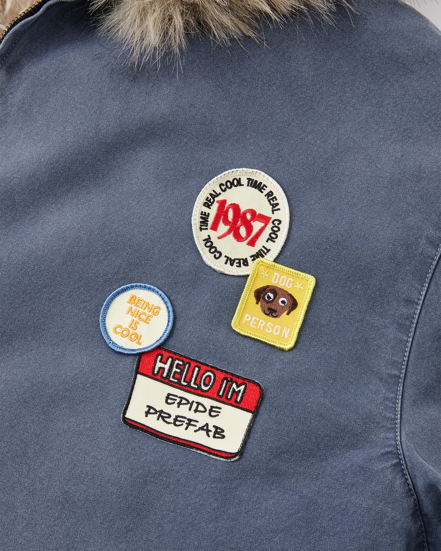 Faux Fur Patch Jacket