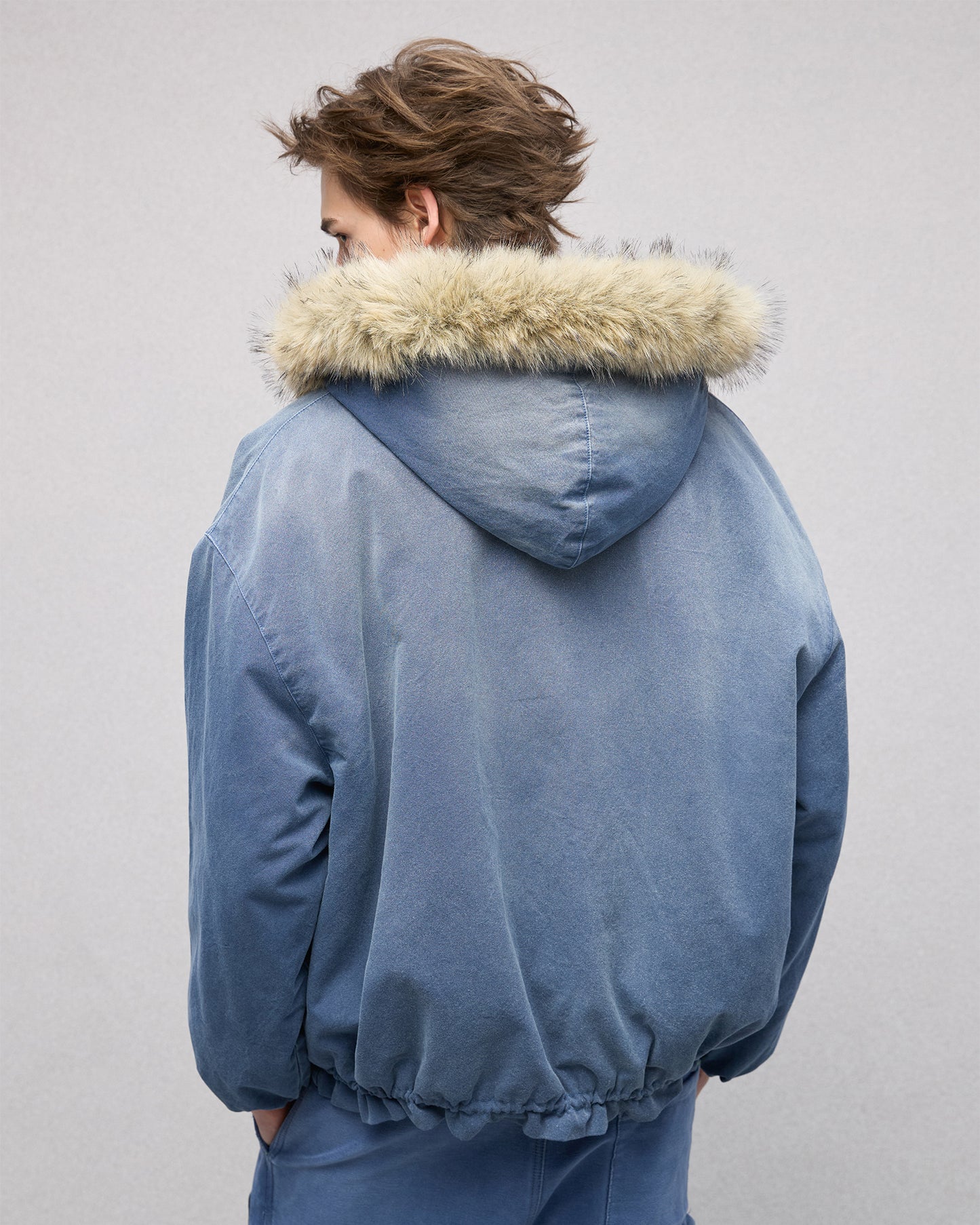 Faux Fur Patch Jacket