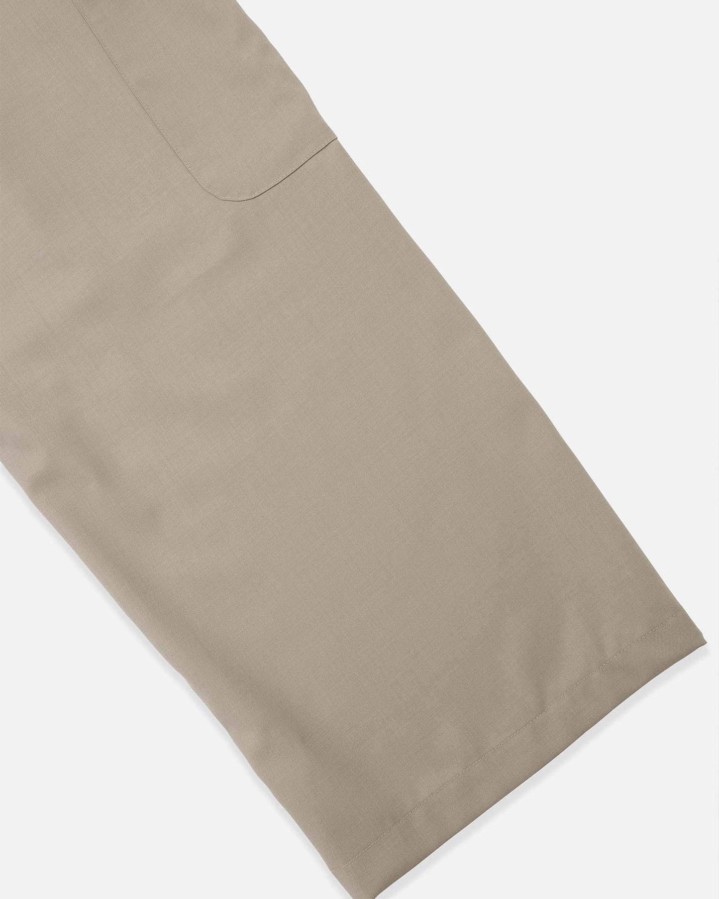 Cargo Pocket Wide Easy Pants in Wool
