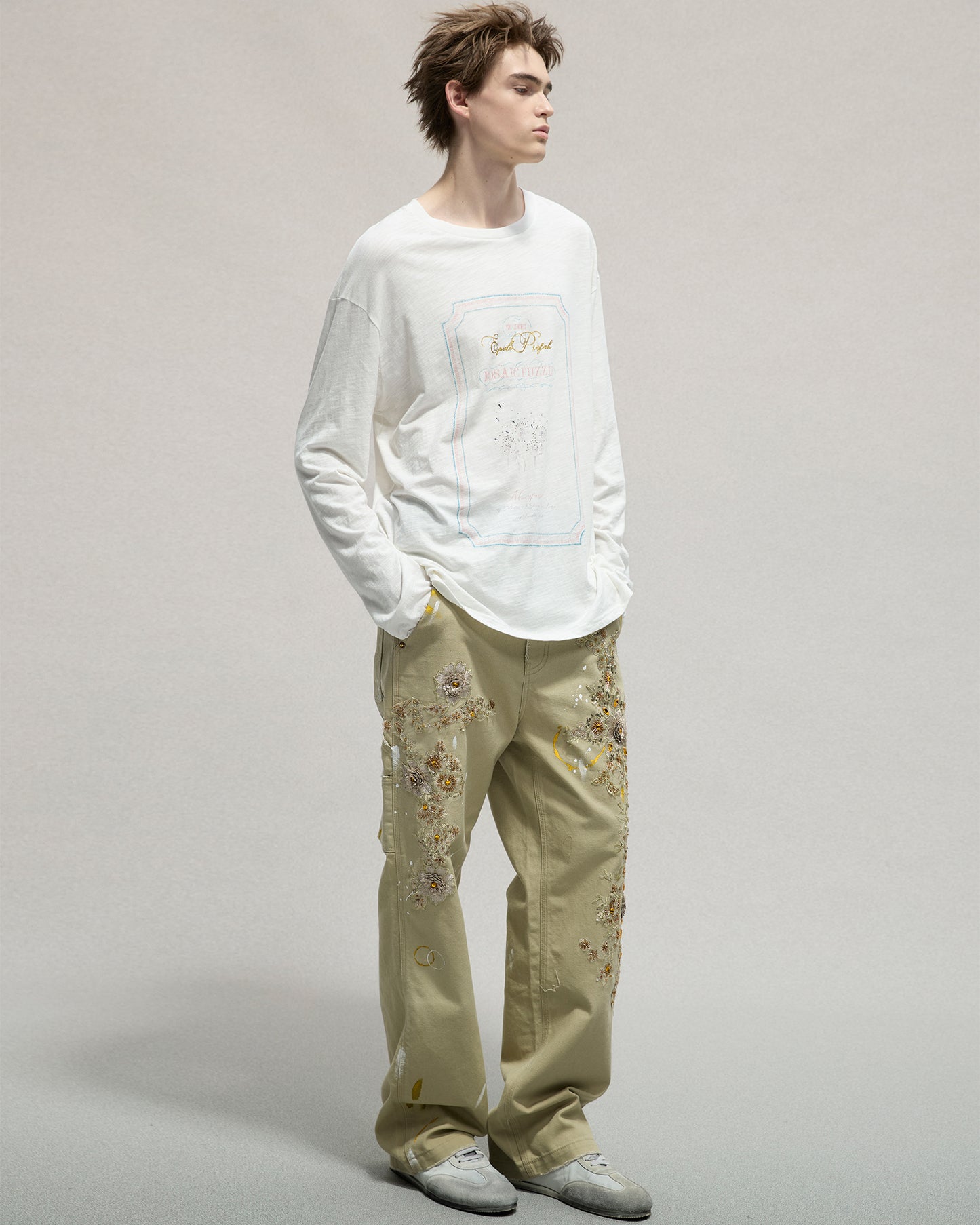 Embellished Carpenter Pants