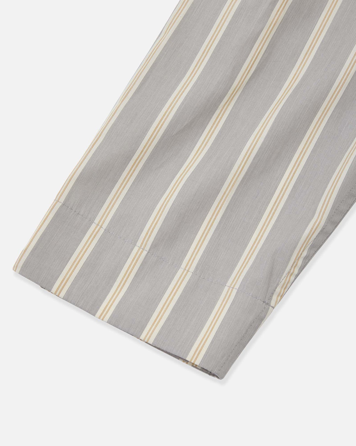 Pajama-style Striped Long Sleeve Shirt