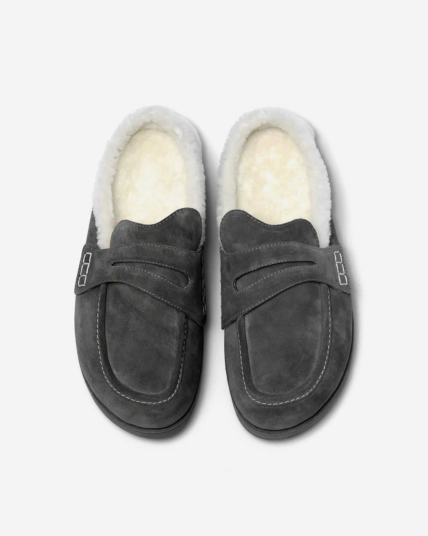 Shearling Slide Loafers