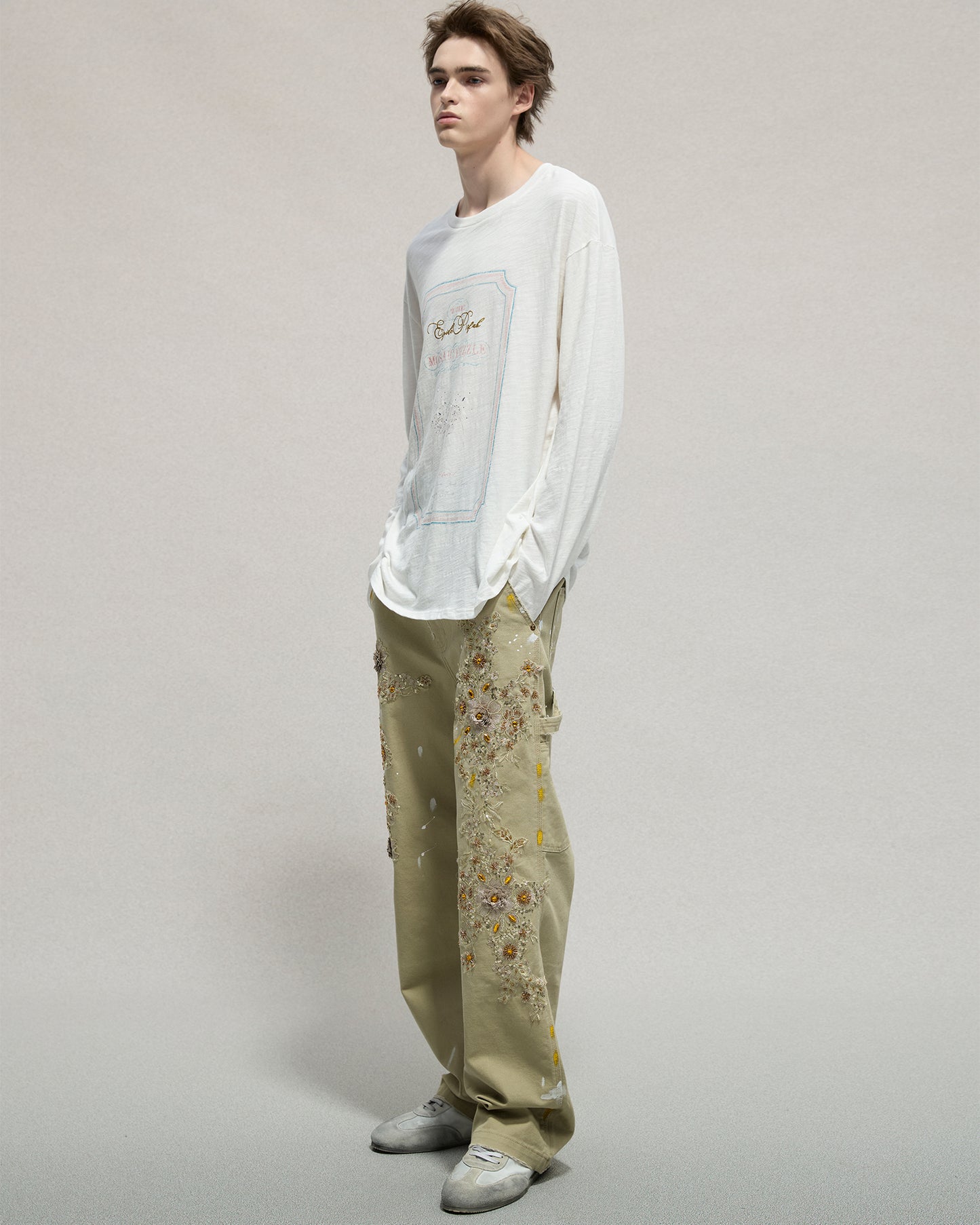 Embellished Carpenter Pants