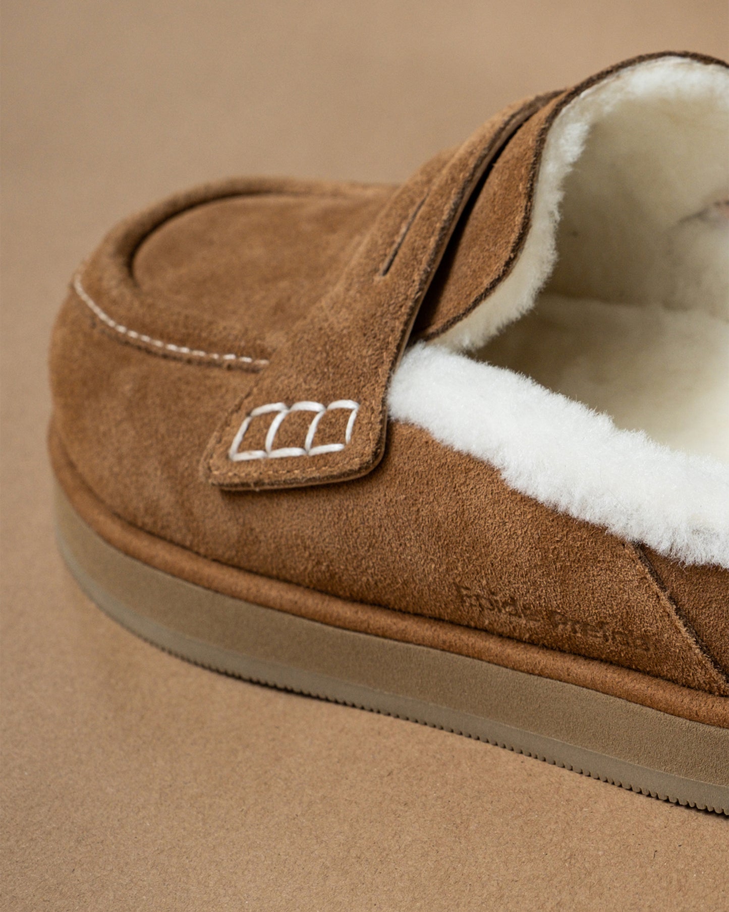 Shearling Slide Loafers
