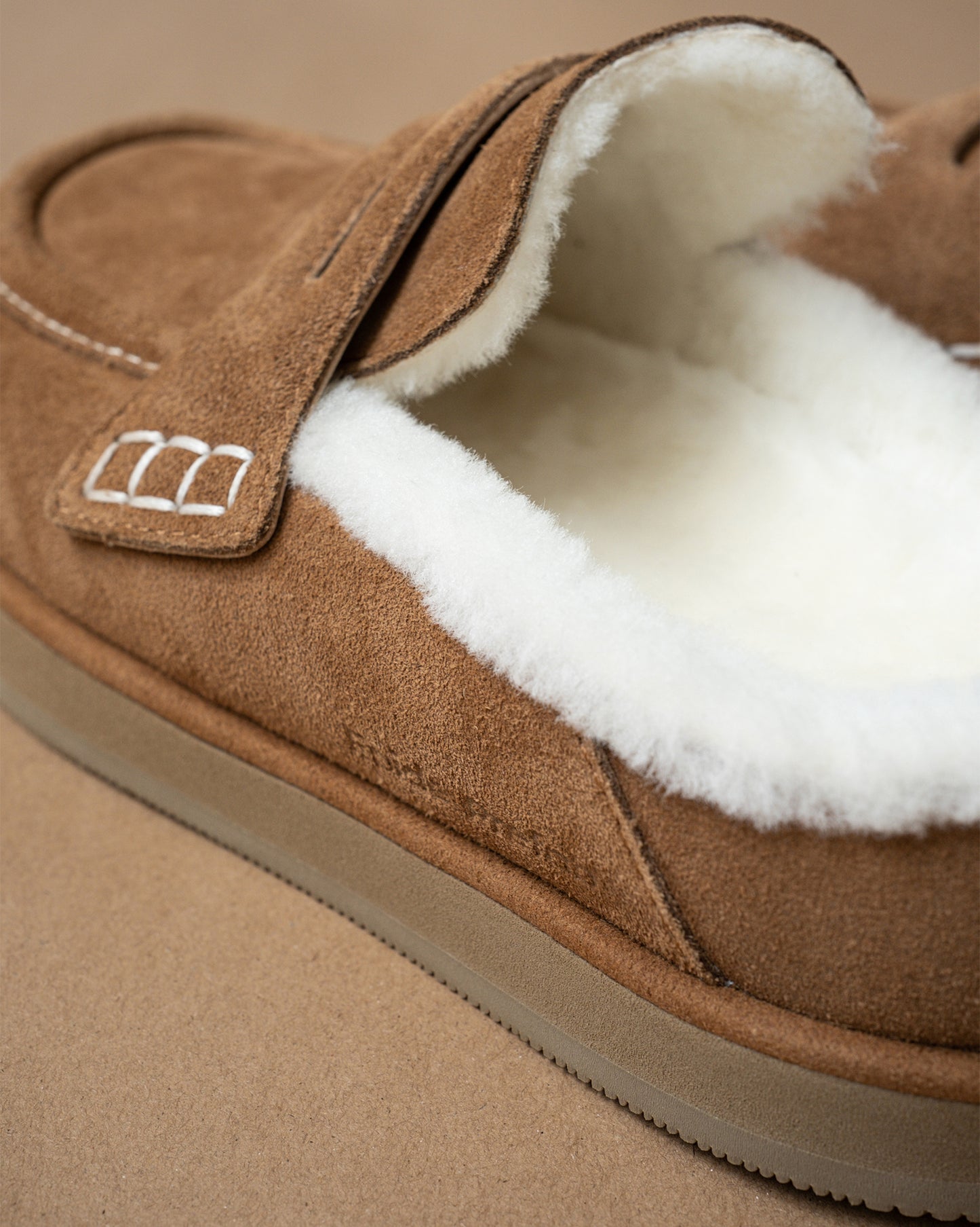 Shearling Slide Loafers