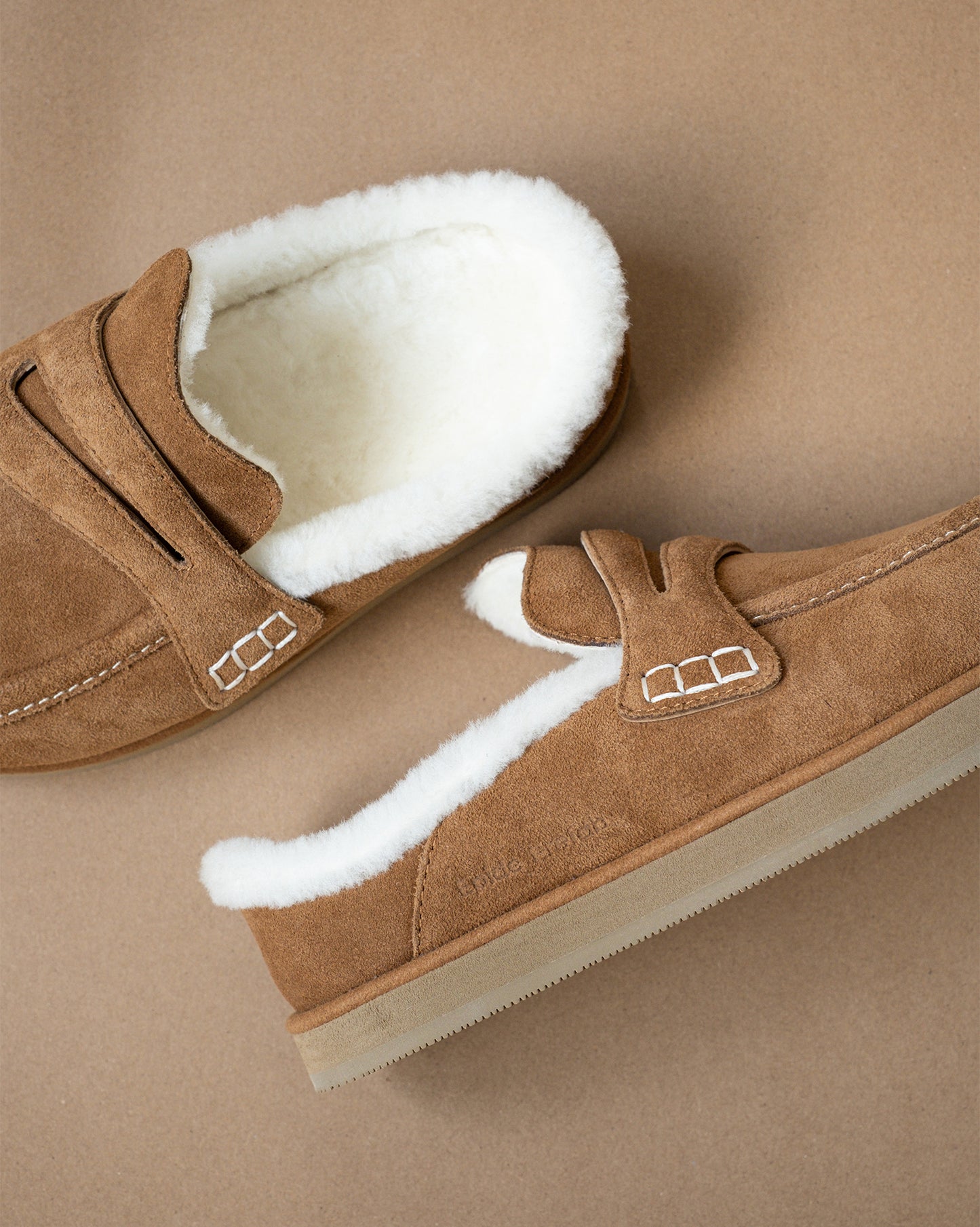 Shearling Slide Loafers