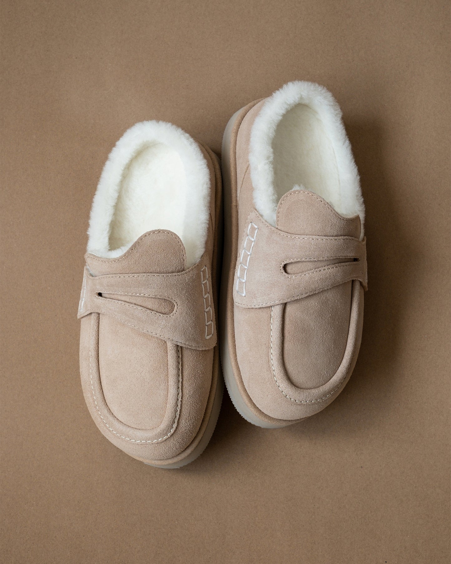 Shearling Slide Loafers