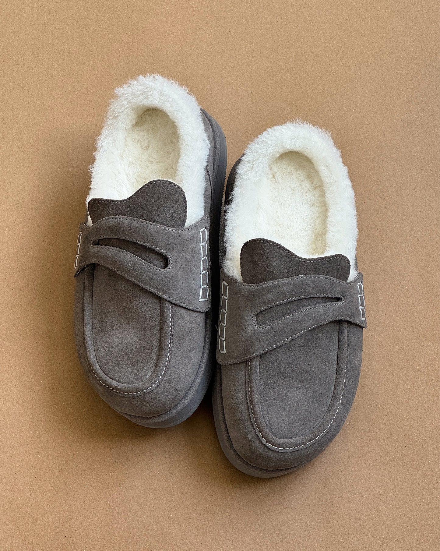 Shearling Slide Loafers