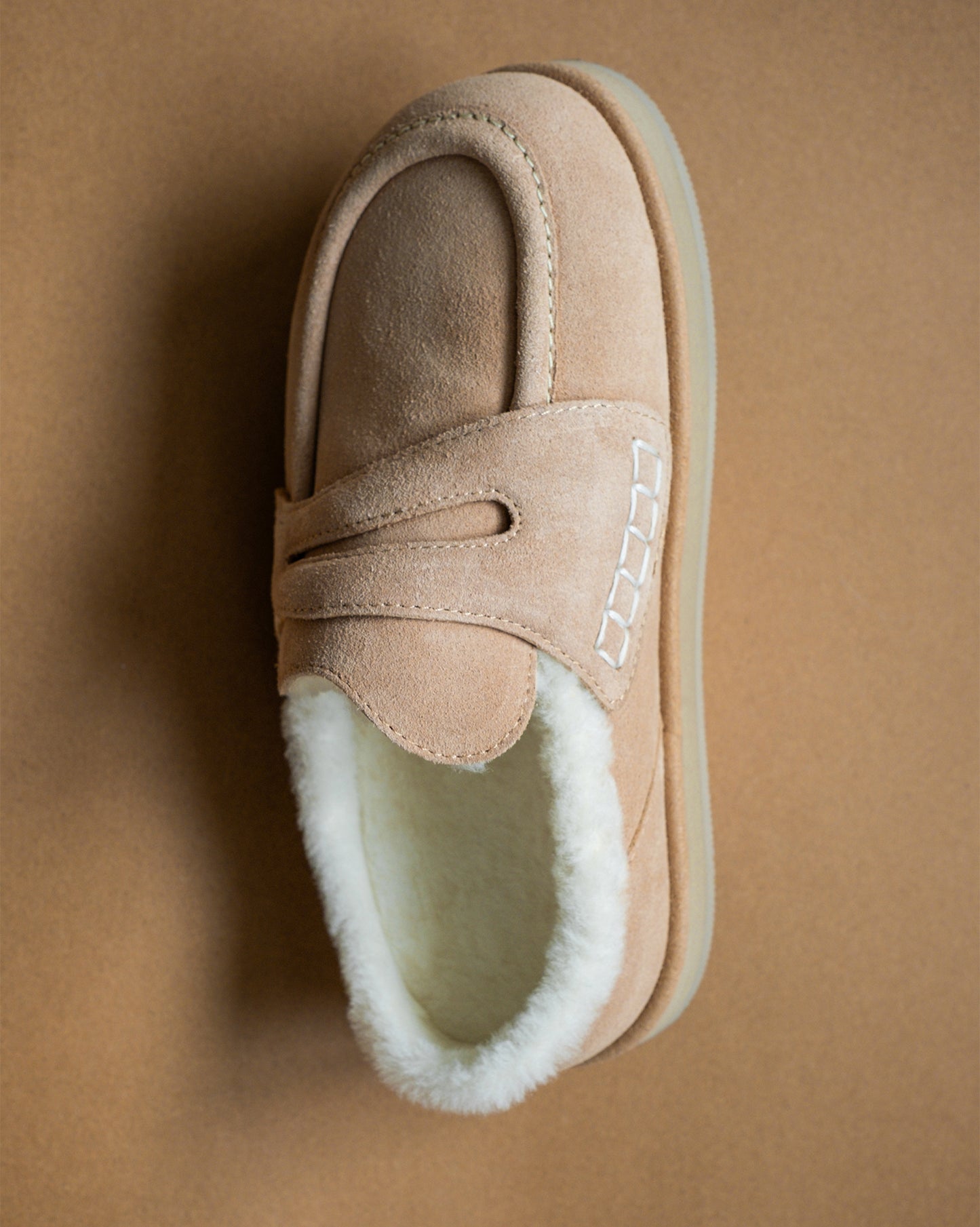 Shearling Slide Loafers