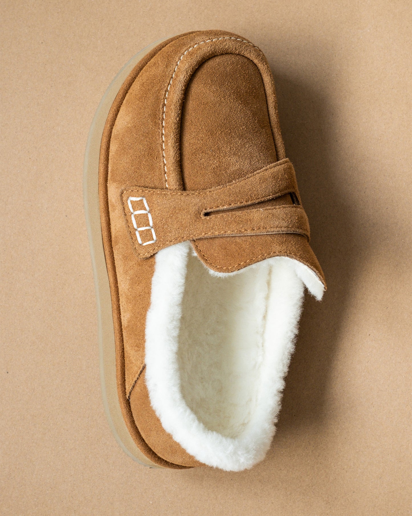 Shearling Slide Loafers