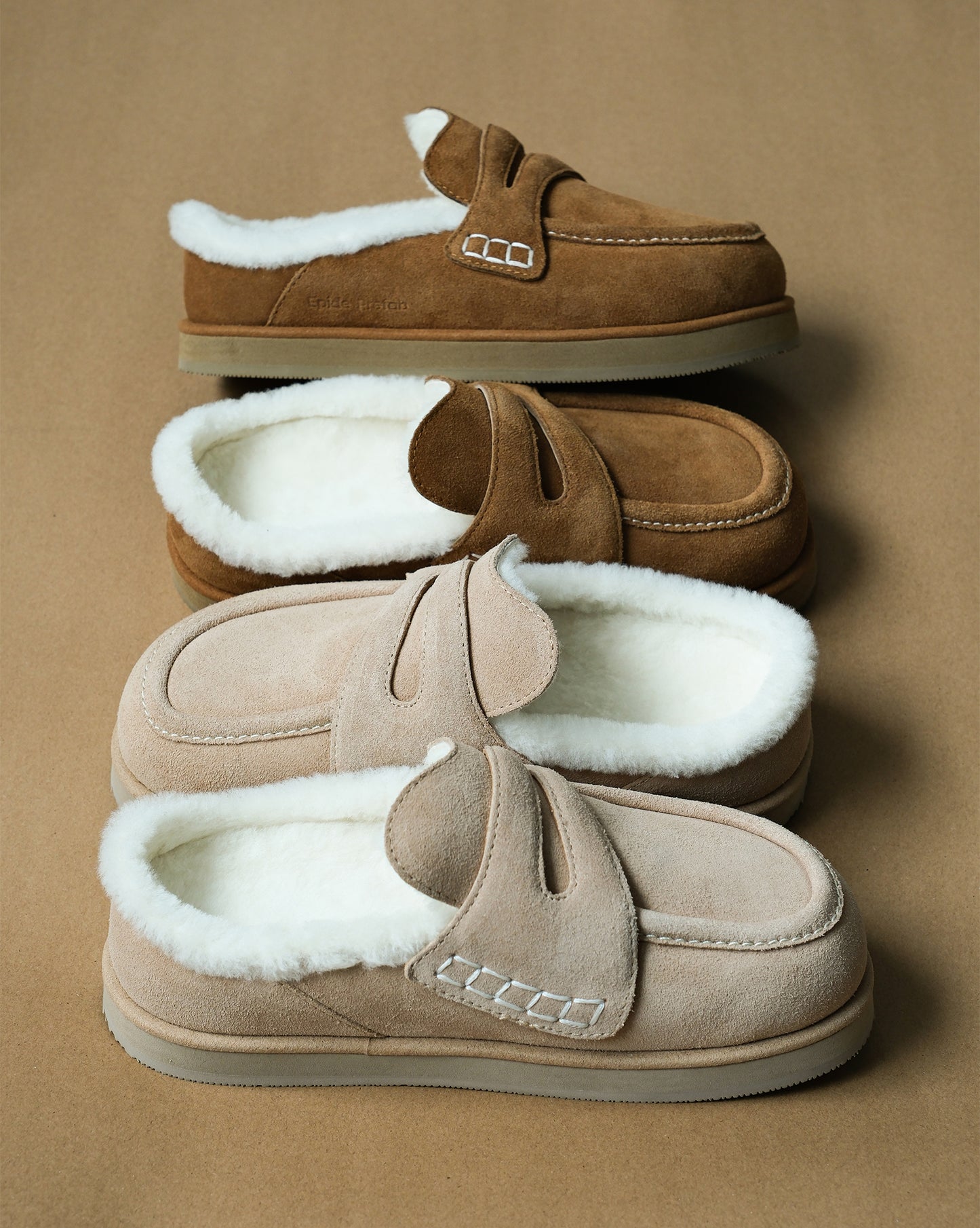 Shearling Slide Loafers