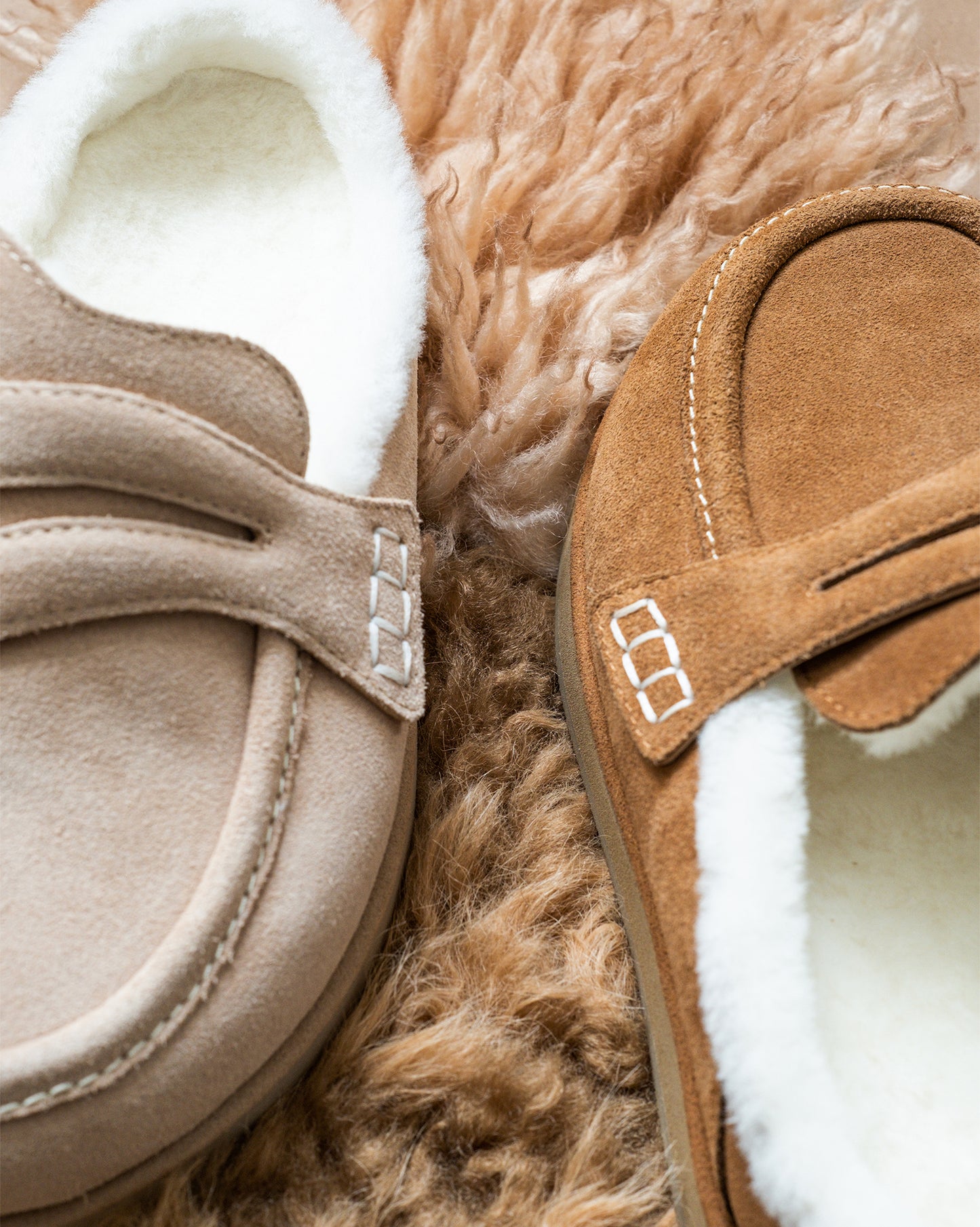 Shearling Slide Loafers