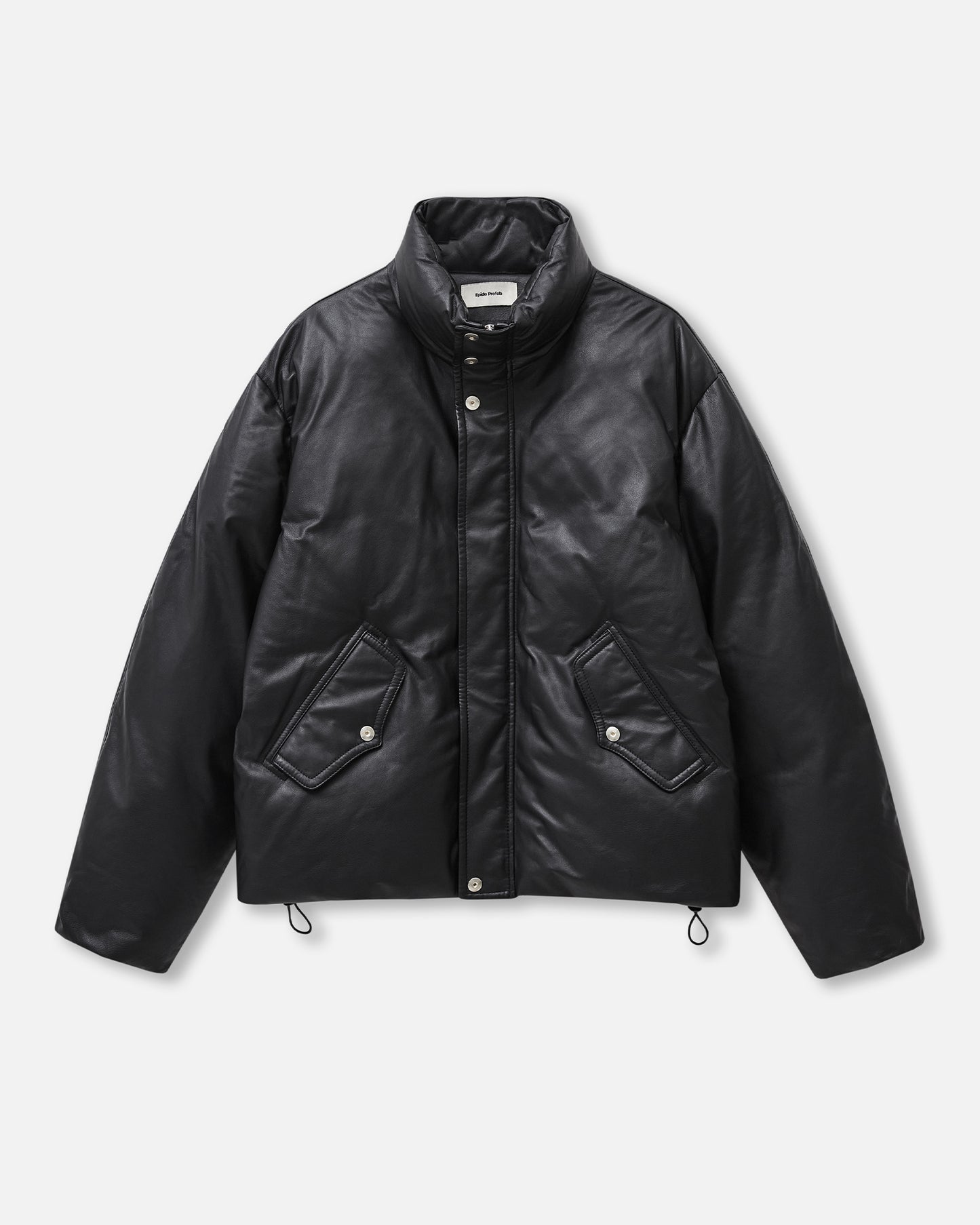 Leather Puffer Down acket in Lambskin