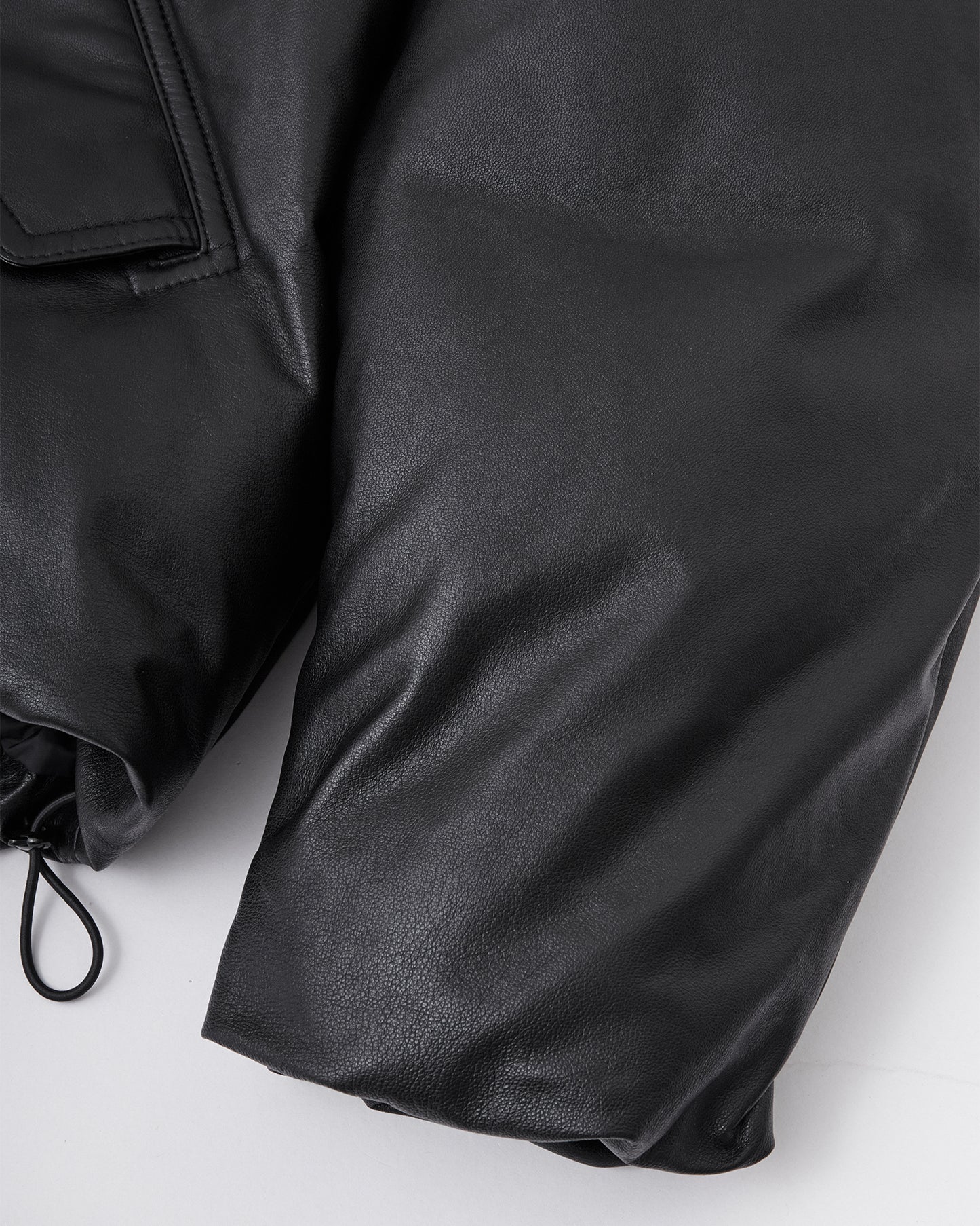 Leather Puffer Down acket in Lambskin