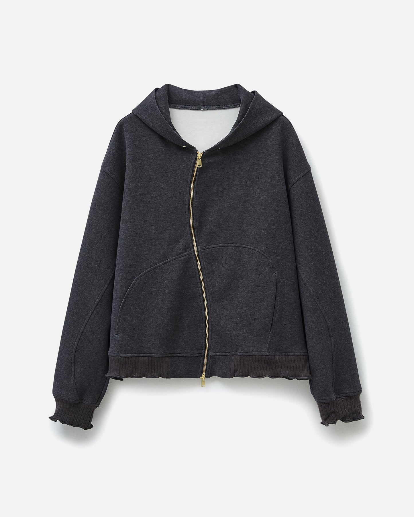 Wavy Zip Hoodie