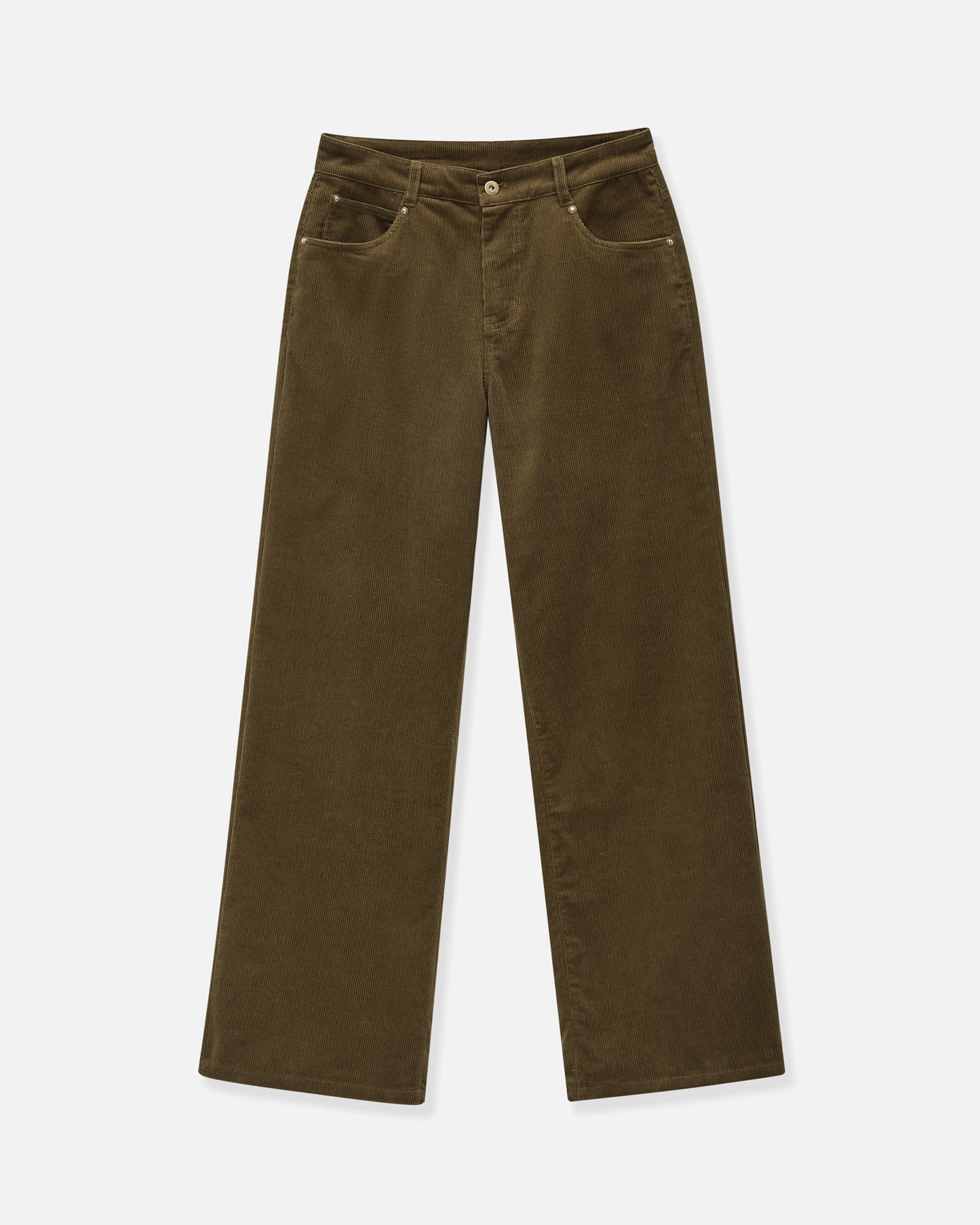 Denims Cut Leisure Pants in Cotton Corduroy