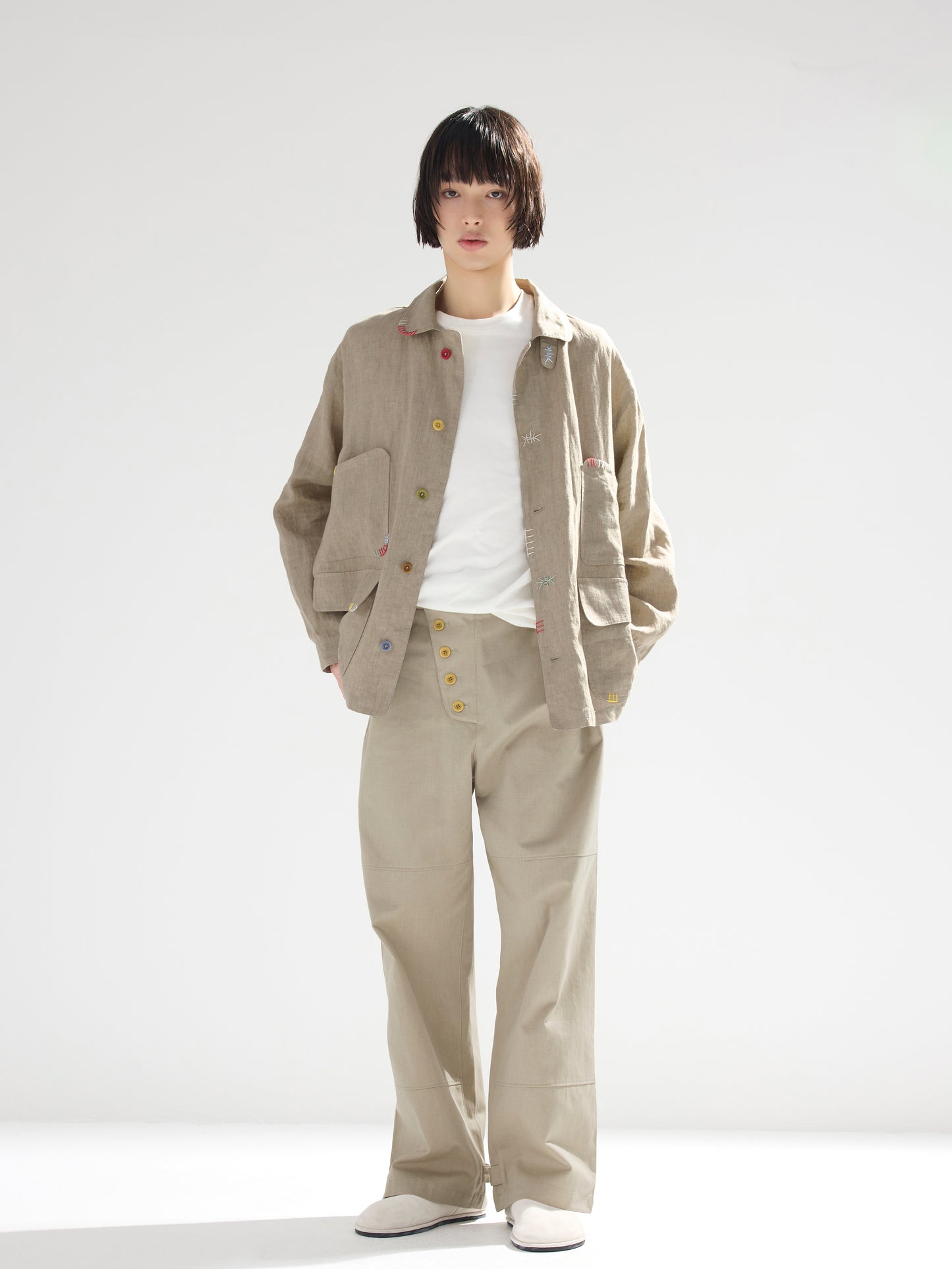 Hand Embroidered Frank Shirt Jackets